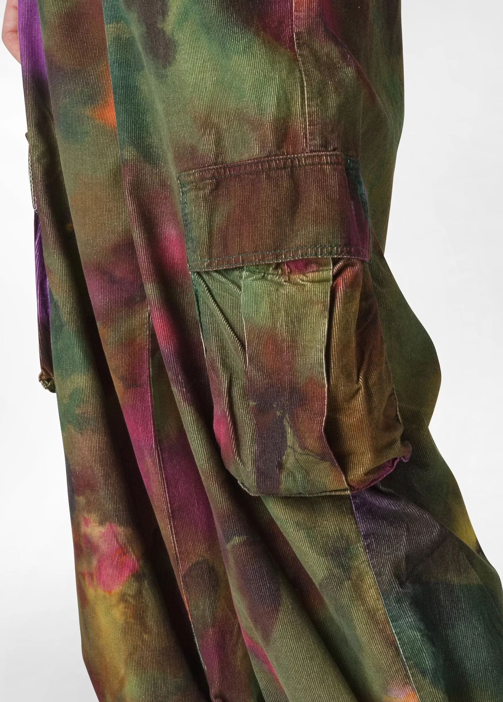 Discount DEHA Allover Corduroy Cargo Pants Multicolor Camuflower