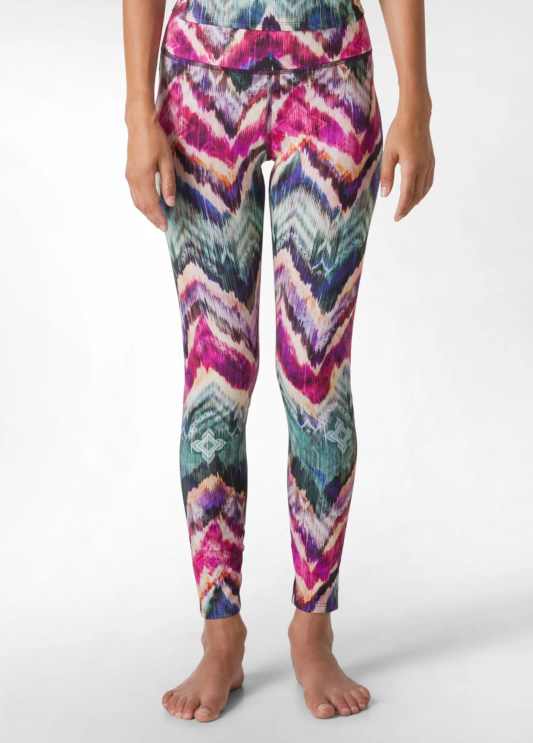 Outlet DEHA Allover Microfibre Leggings Multicolor All Chevron