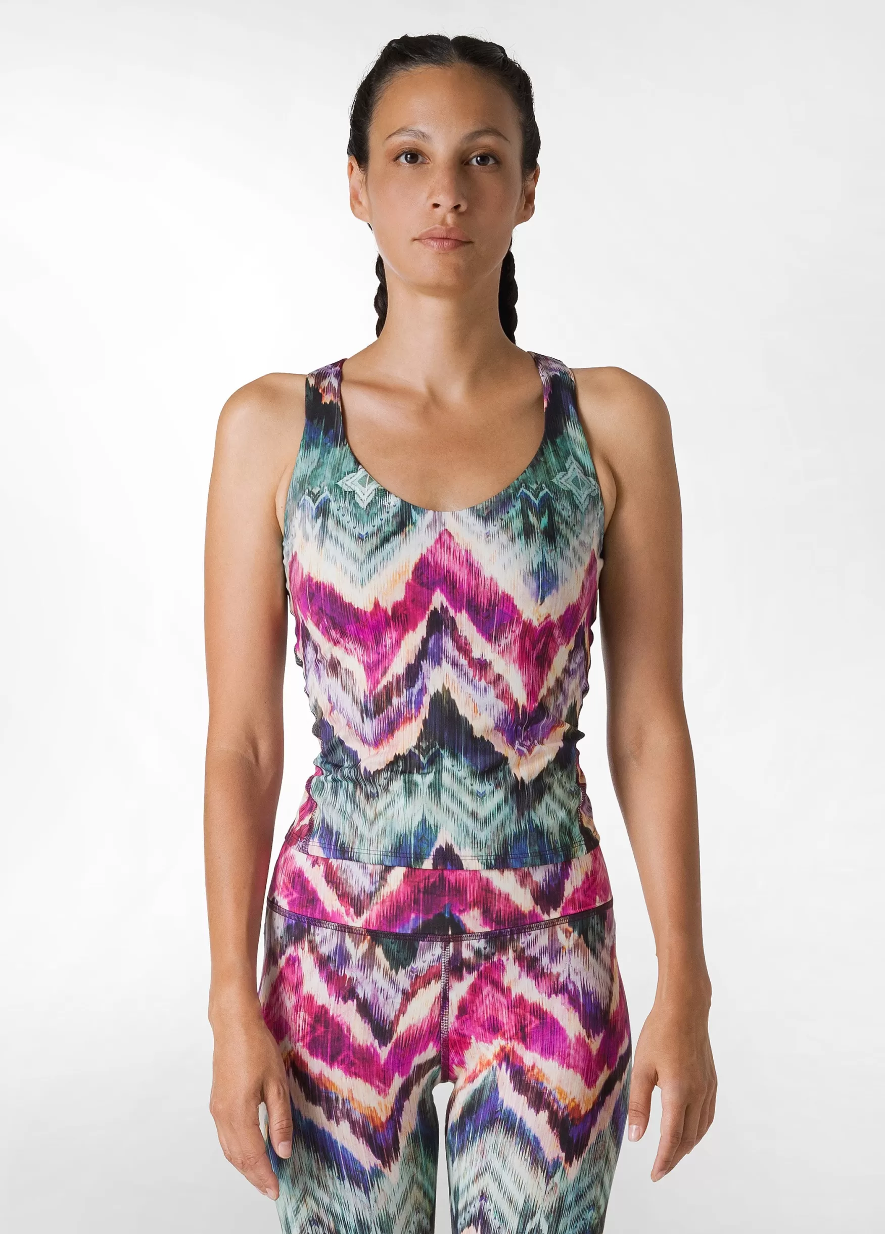 Sale DEHA Allover Microfibre Top Multicolor All Chevron