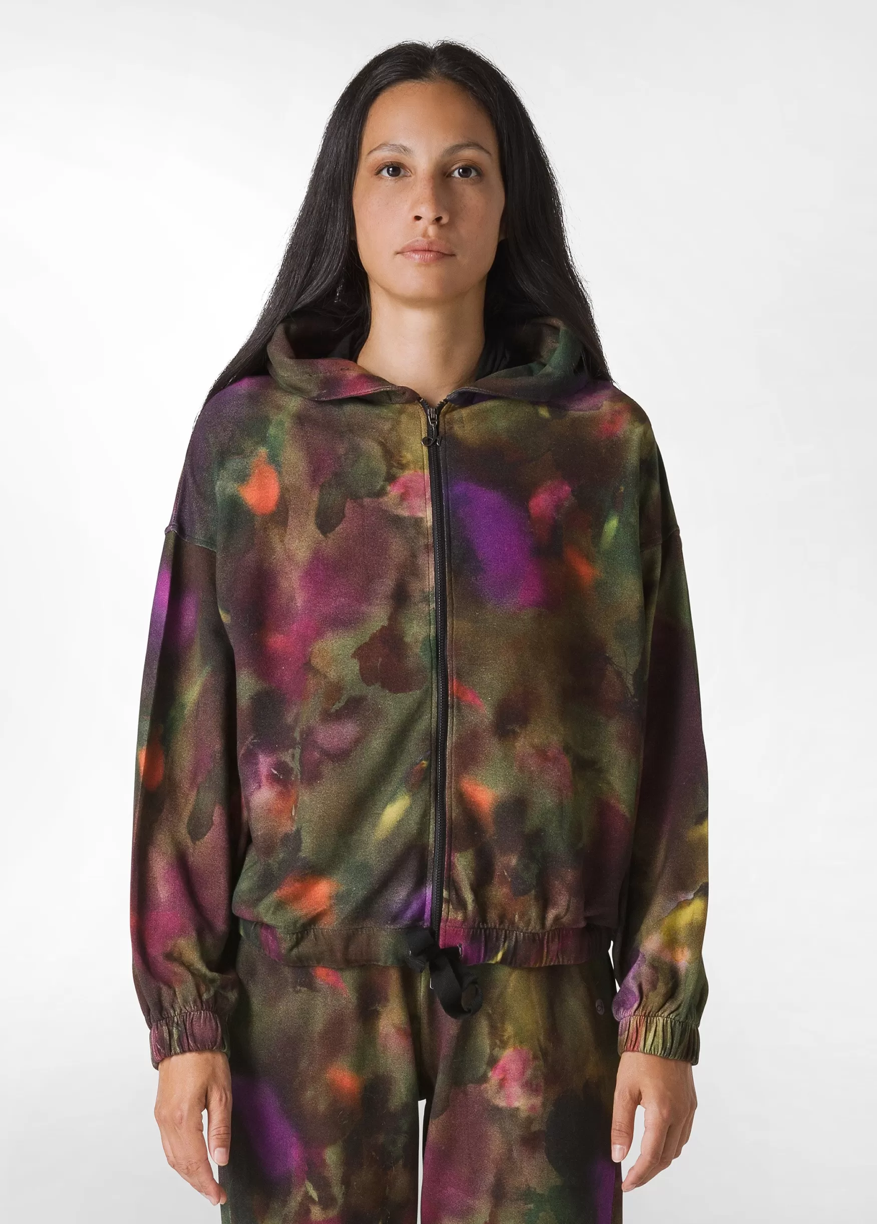 Flash Sale DEHA Allover Puff Full Zip Hoodie Multicolor Camuflower