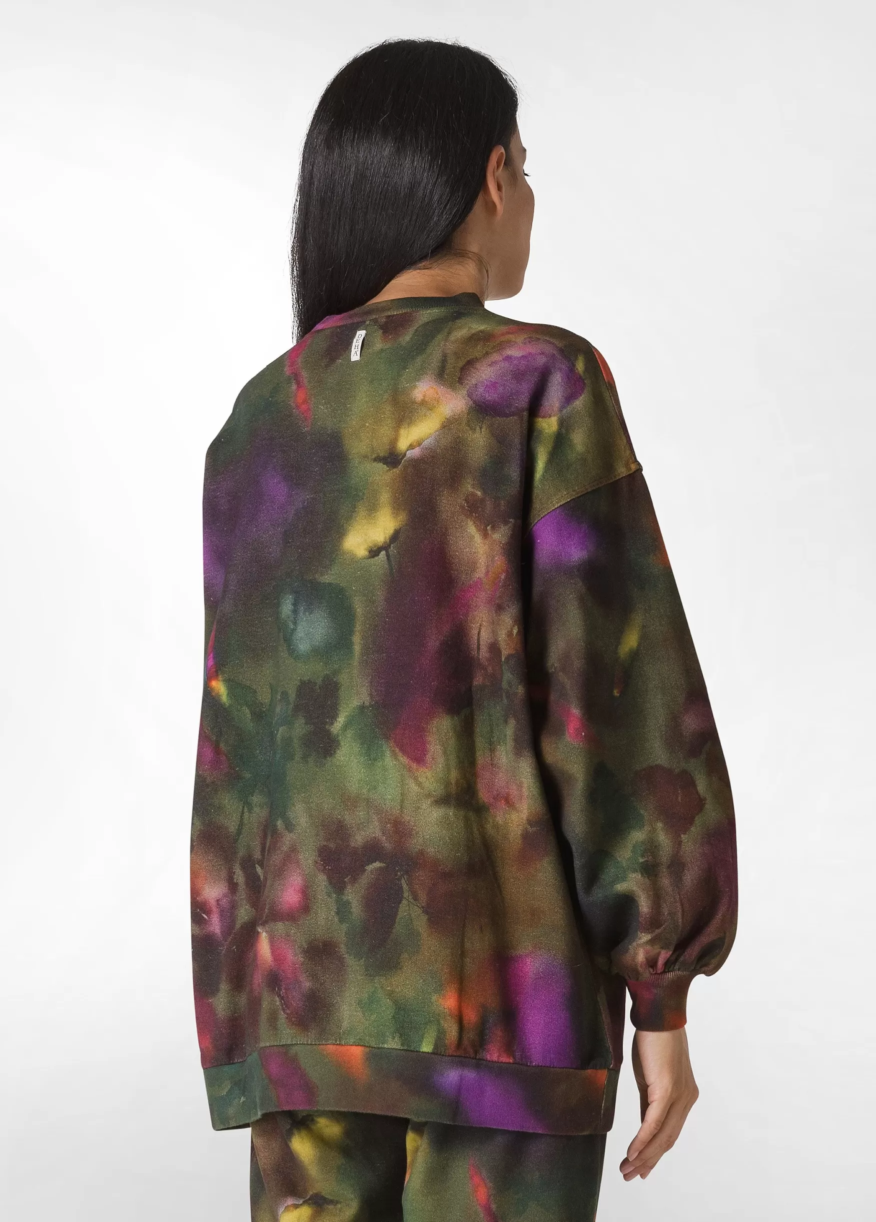 Hot DEHA Allover Puff Sweatshirt Multicolor Camuflower