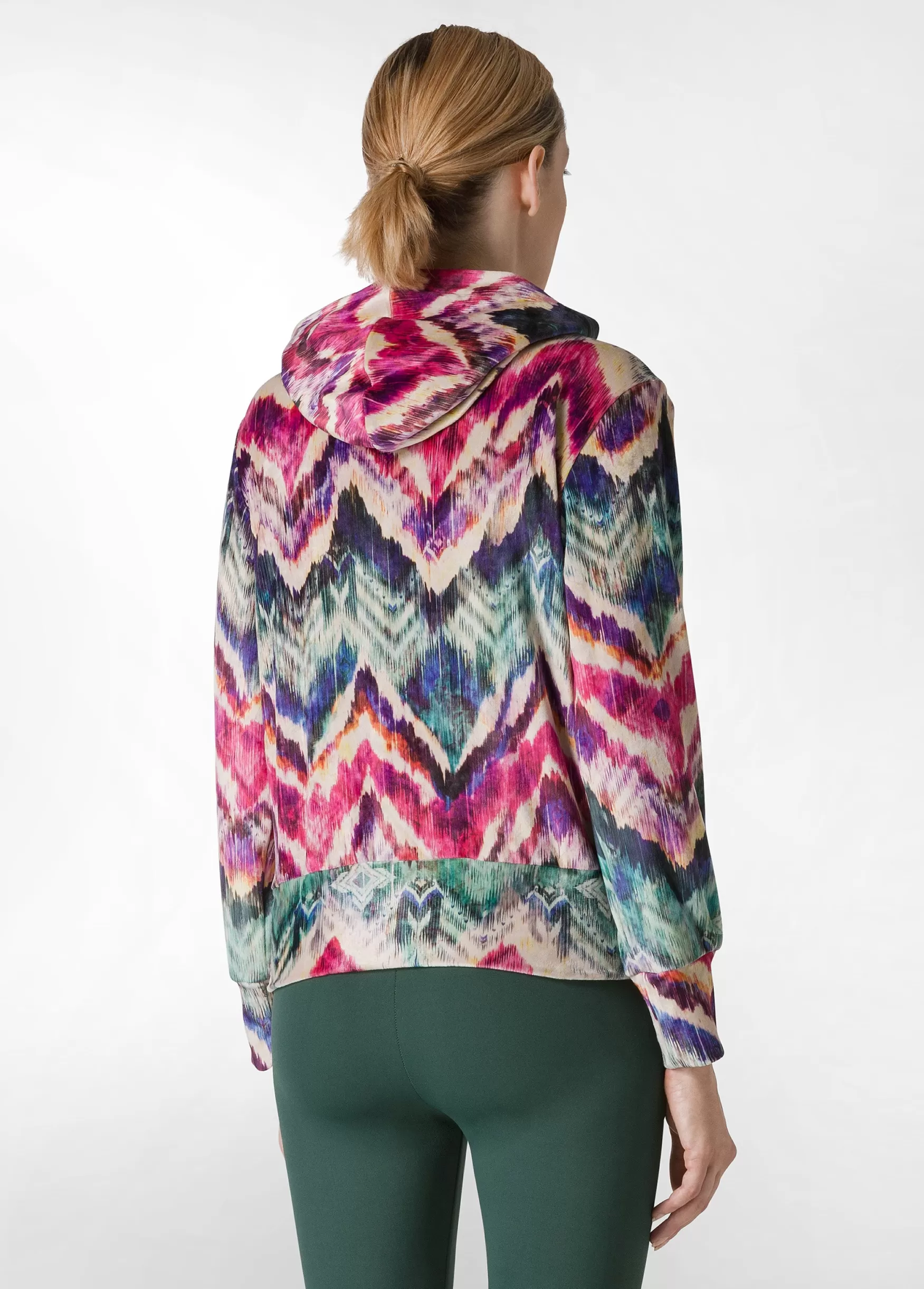 Store DEHA Allover Stretch Velvet Jacket Multicolor All Chevron