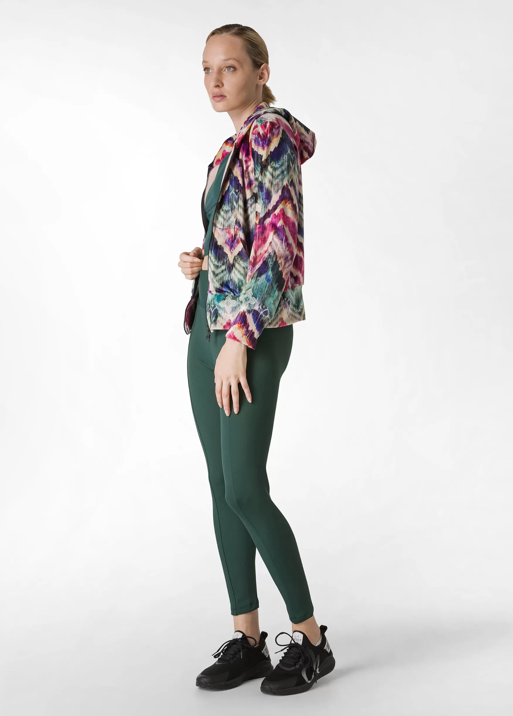 Store DEHA Allover Stretch Velvet Jacket Multicolor All Chevron