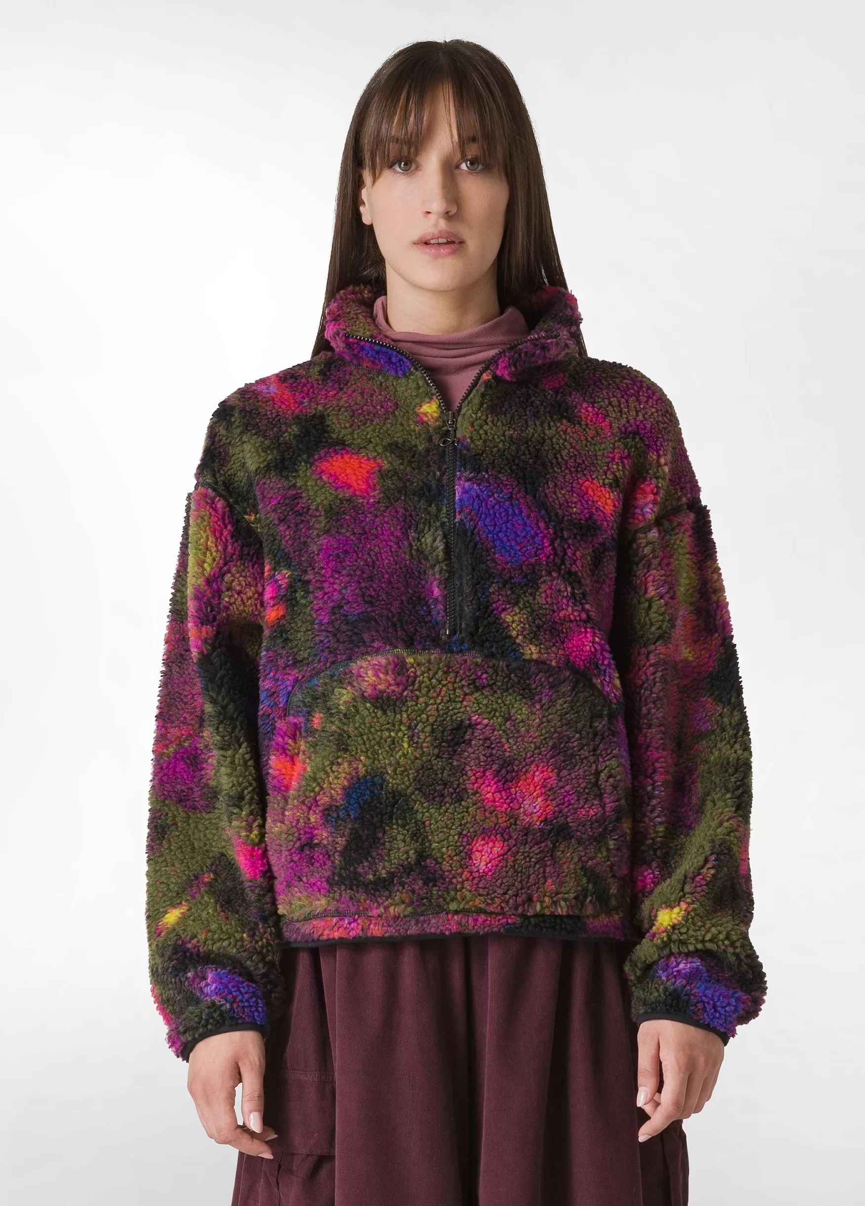 Flash Sale DEHA Allover Teddy Sweatshirt Multicolor Camuflower