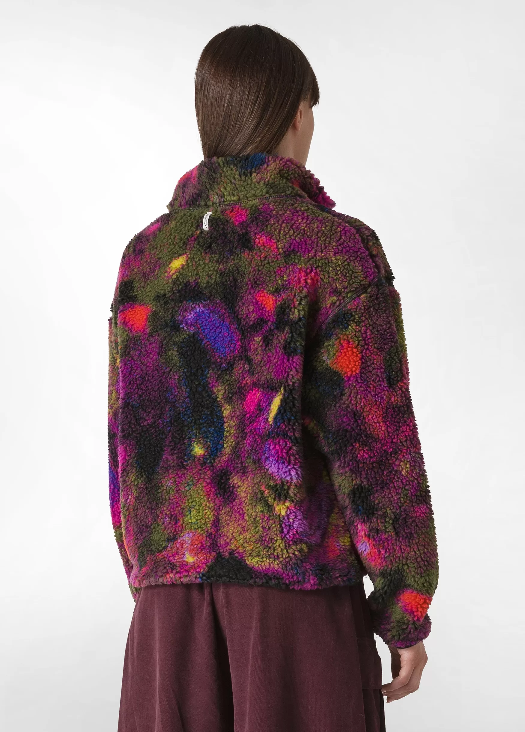 Flash Sale DEHA Allover Teddy Sweatshirt Multicolor Camuflower