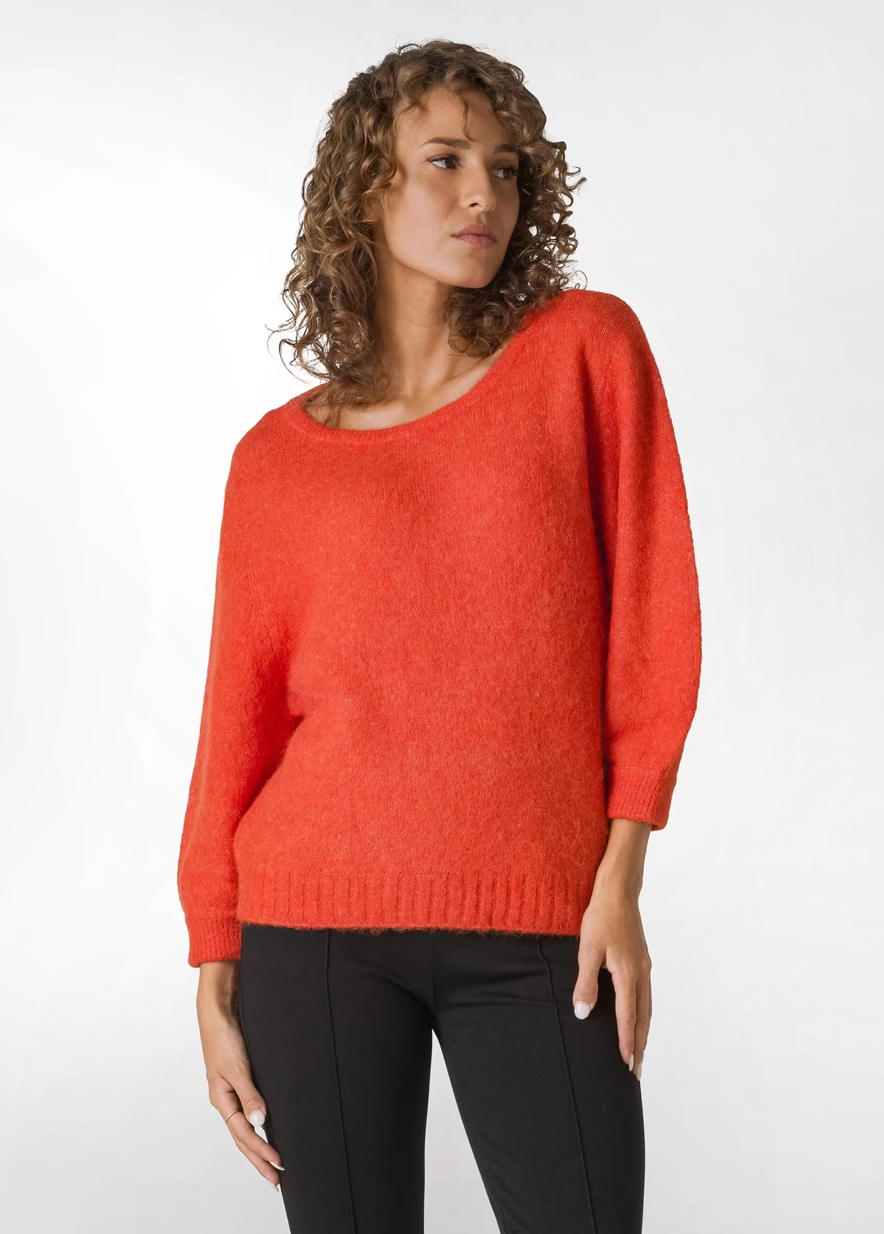 Discount DEHA Alpaca Sweater Orange Autumn Orange