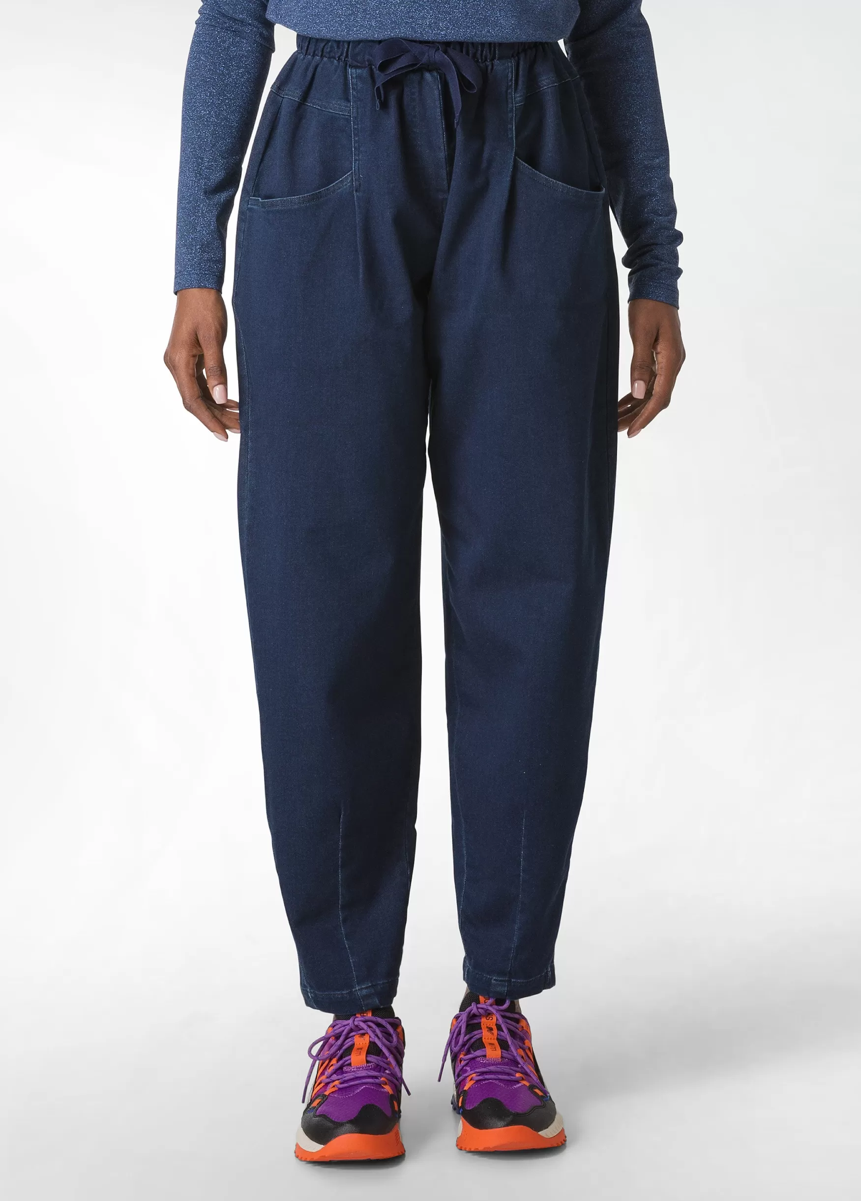 Flash Sale DEHA Balloon Fit Denim Pants Blue Dark Blue Denim