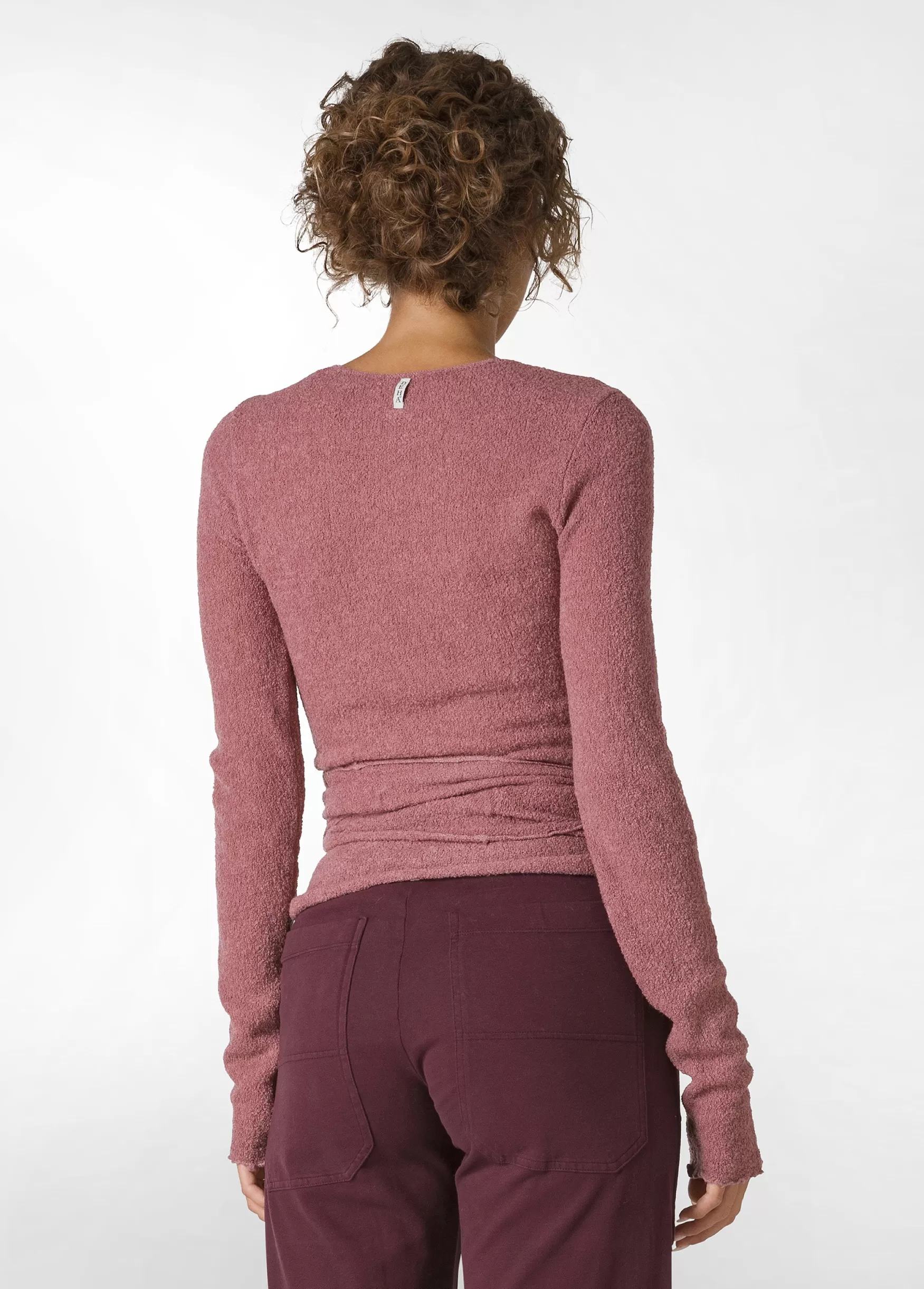 Outlet DEHA Boucle Wrap Sweater Pink Deco' Rose