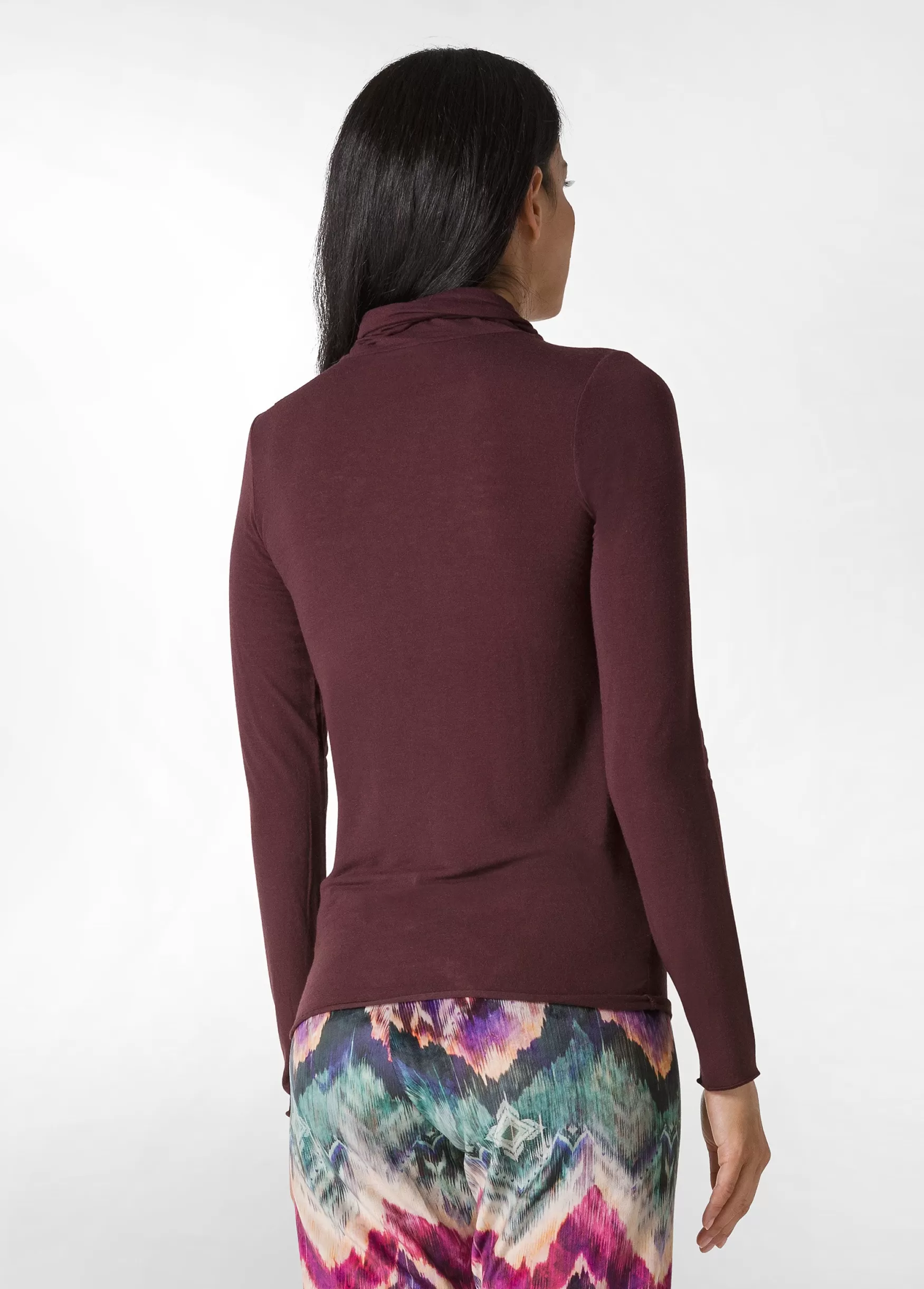 Discount DEHA Cashmere Blend High Neck Top Red Tibetan Red