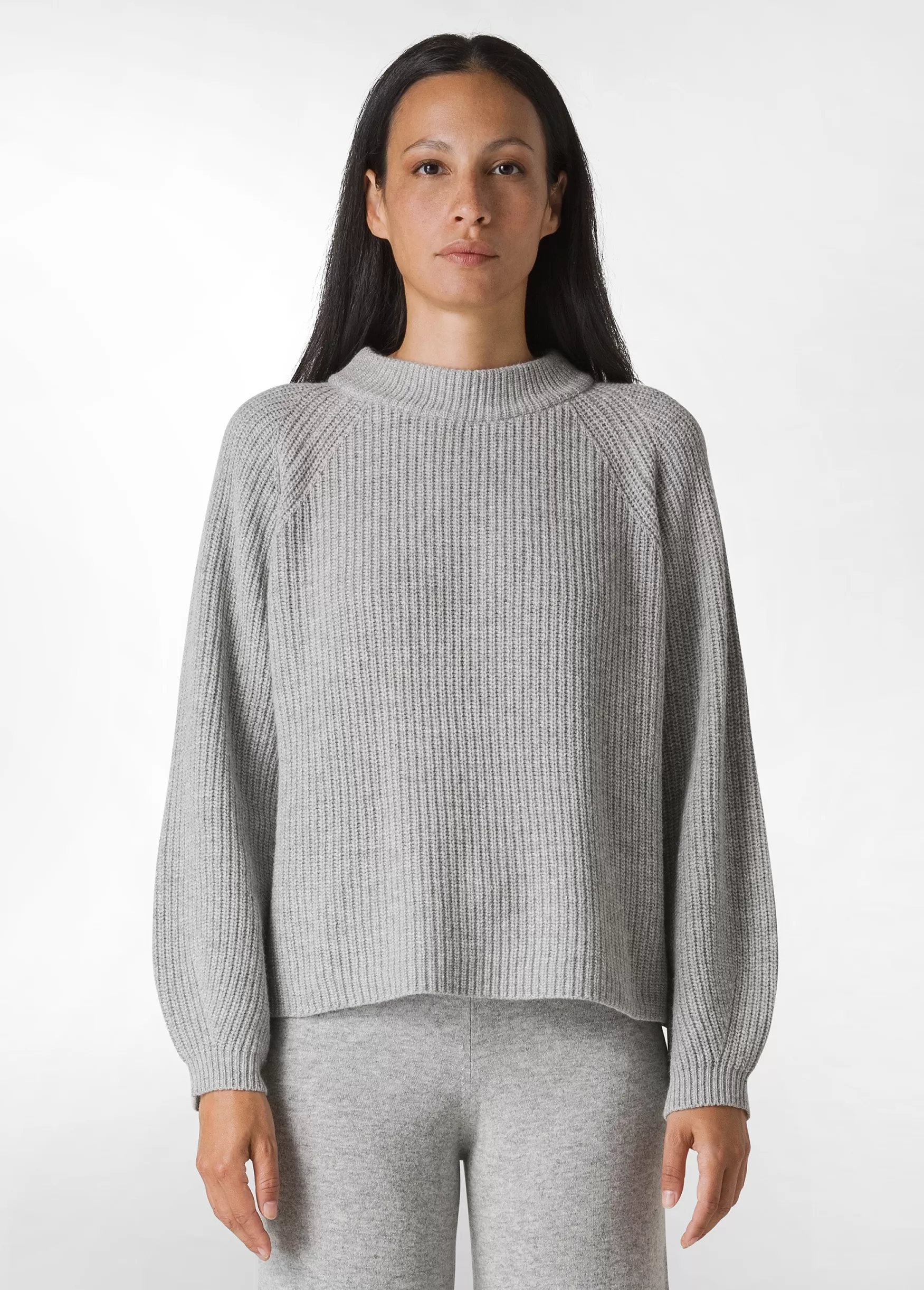 Best DEHA Cashmere Blend Sweater Grey Grey Melange