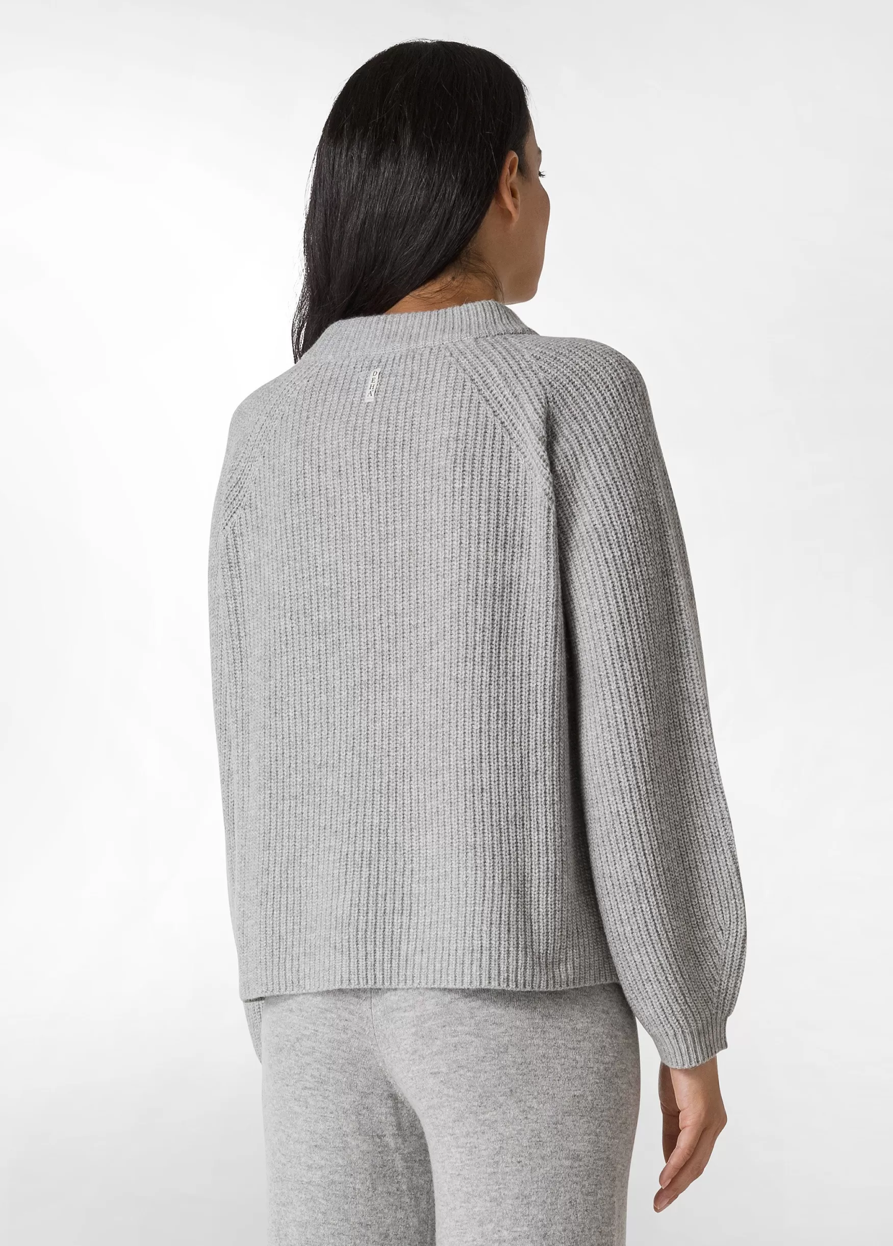 Best DEHA Cashmere Blend Sweater Grey Grey Melange