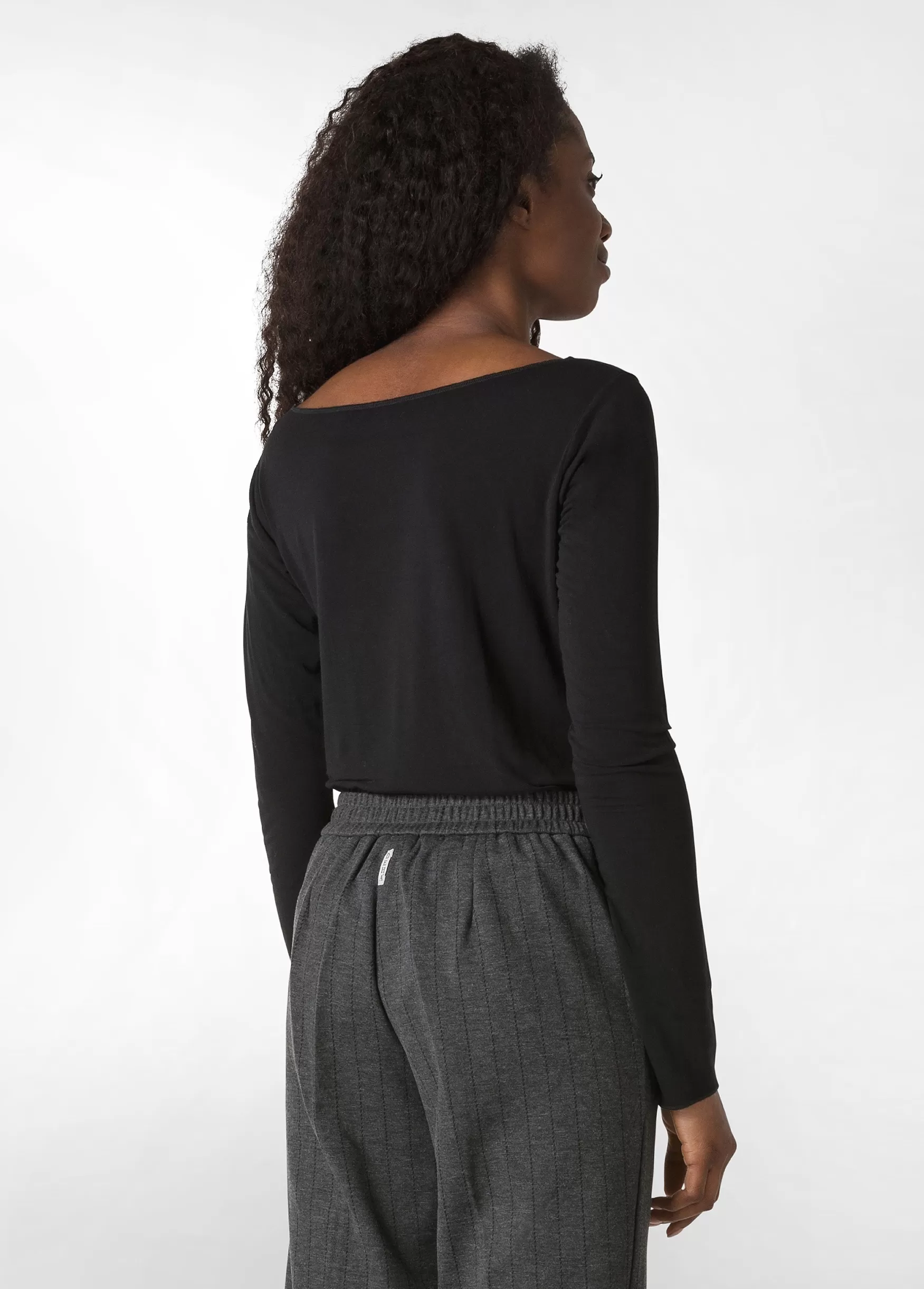 Outlet DEHA Cashmere Blend T-Shirt Black