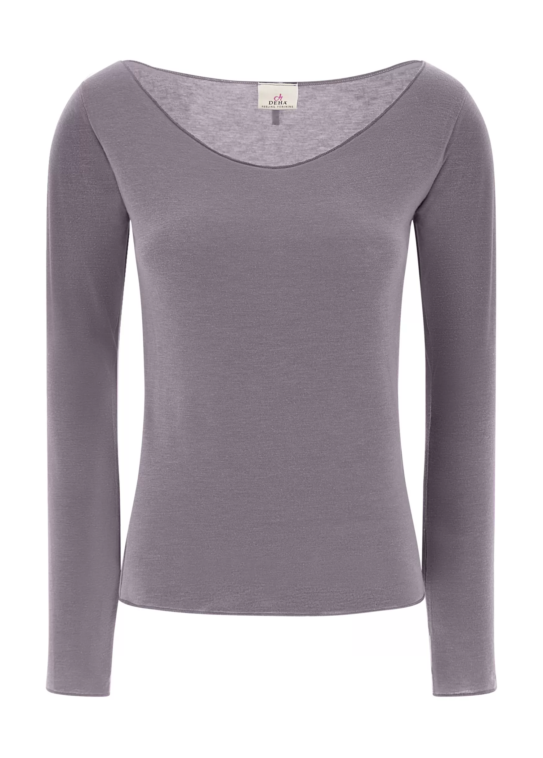 Best DEHA Cashmere Blend T-Shirt Purple Mauve Violet