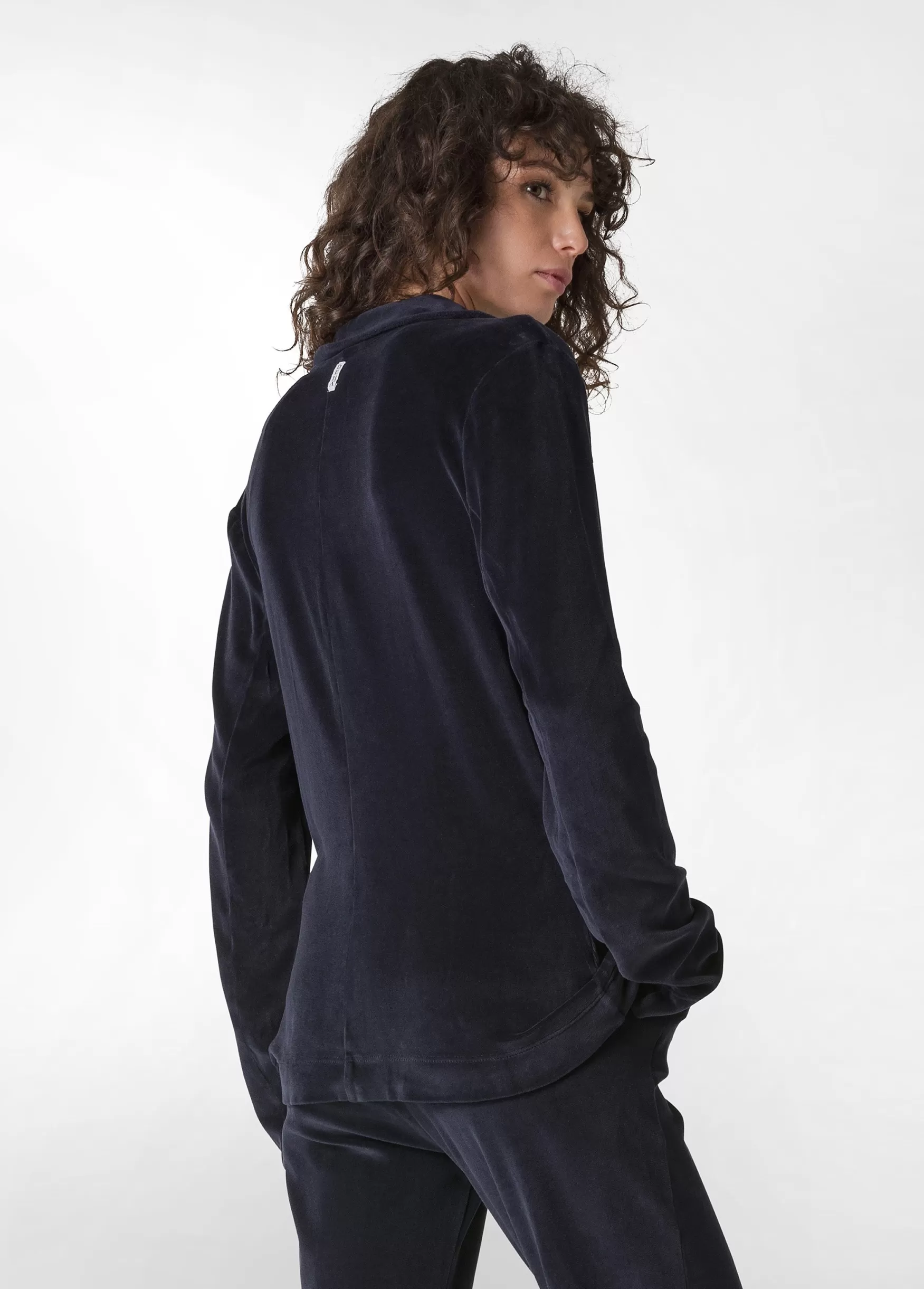 Fashion DEHA Chenille Blazer Blue Blue Night