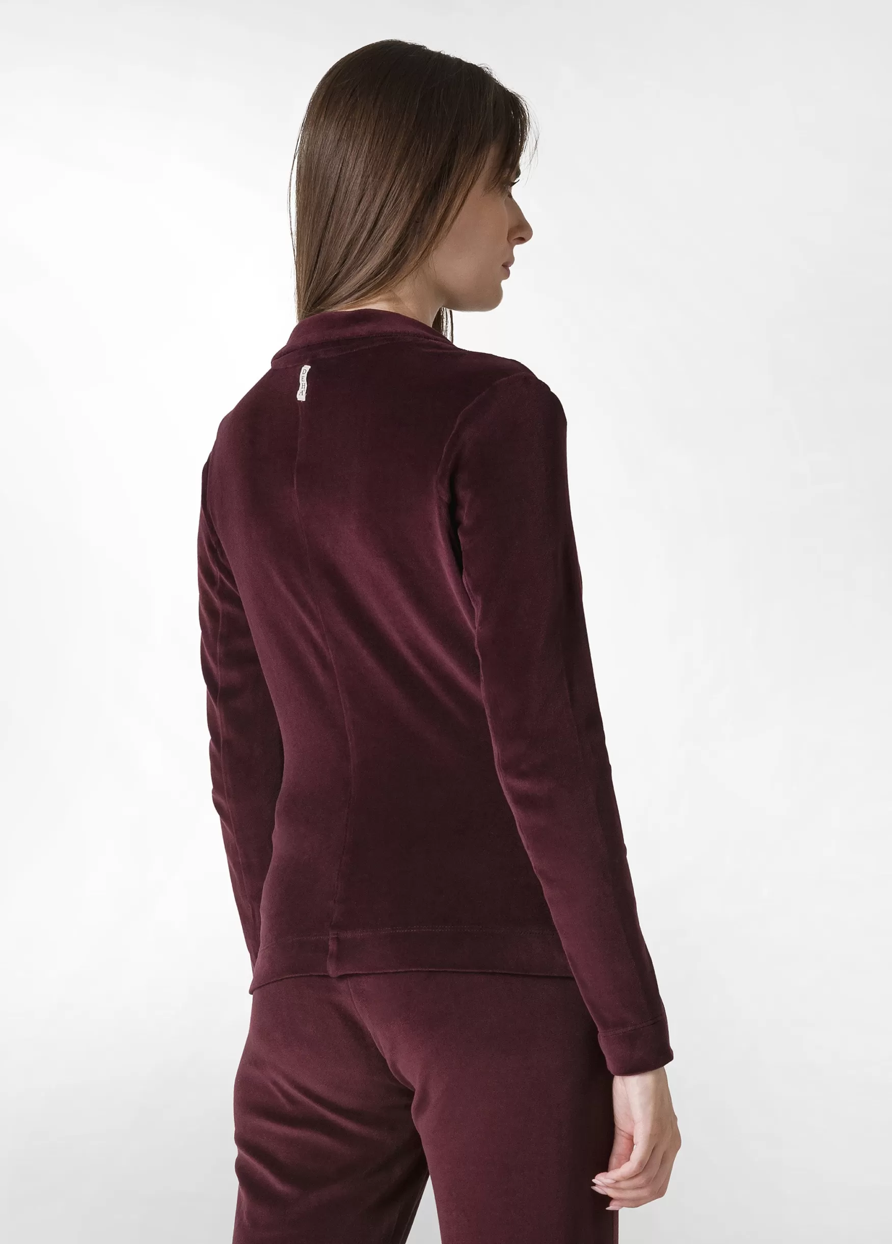 Sale DEHA Chenille Blazer Red Tibetan Red