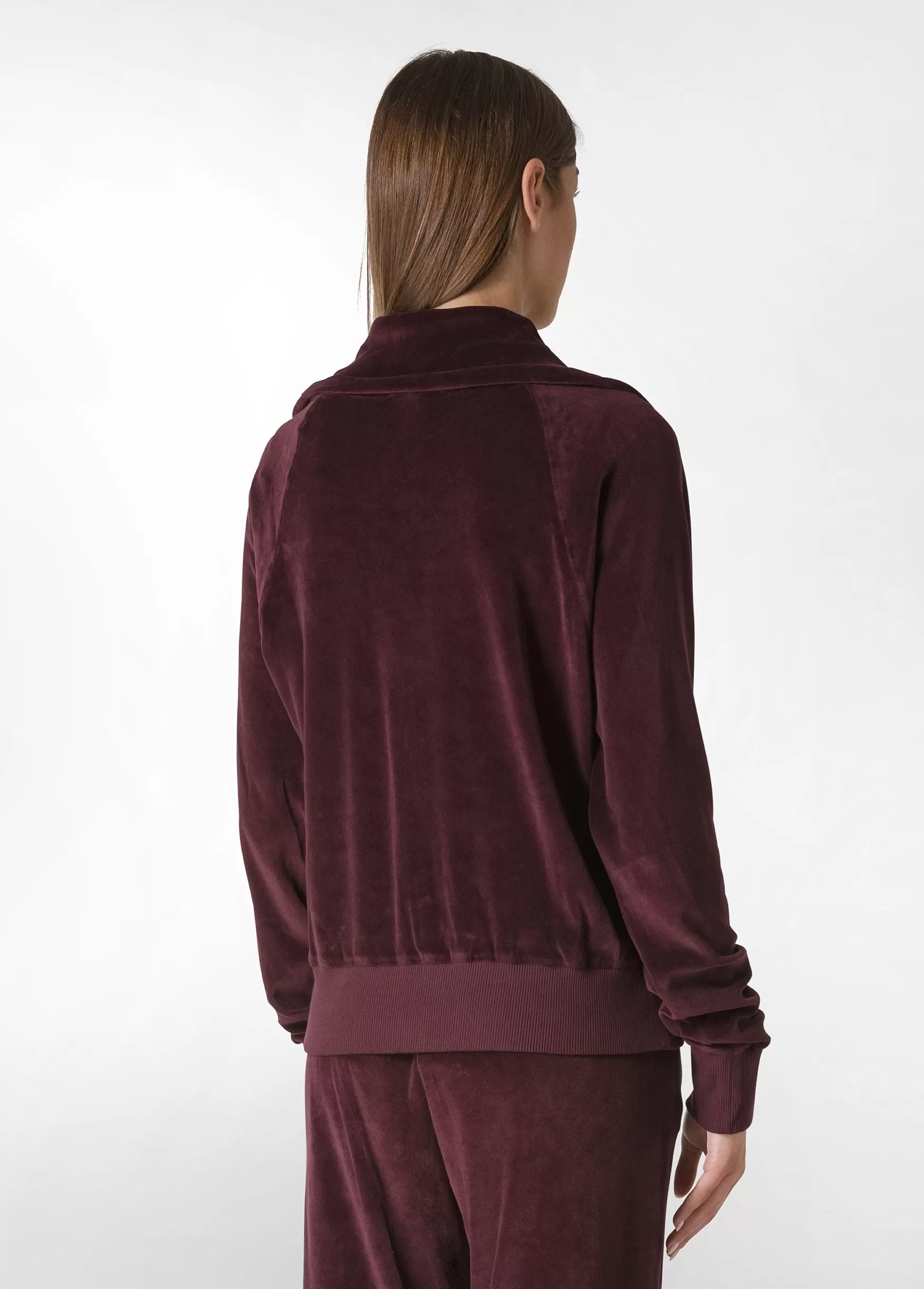 Online DEHA Chenille Lounge Full Zip Hoodie Red Tibetan Red