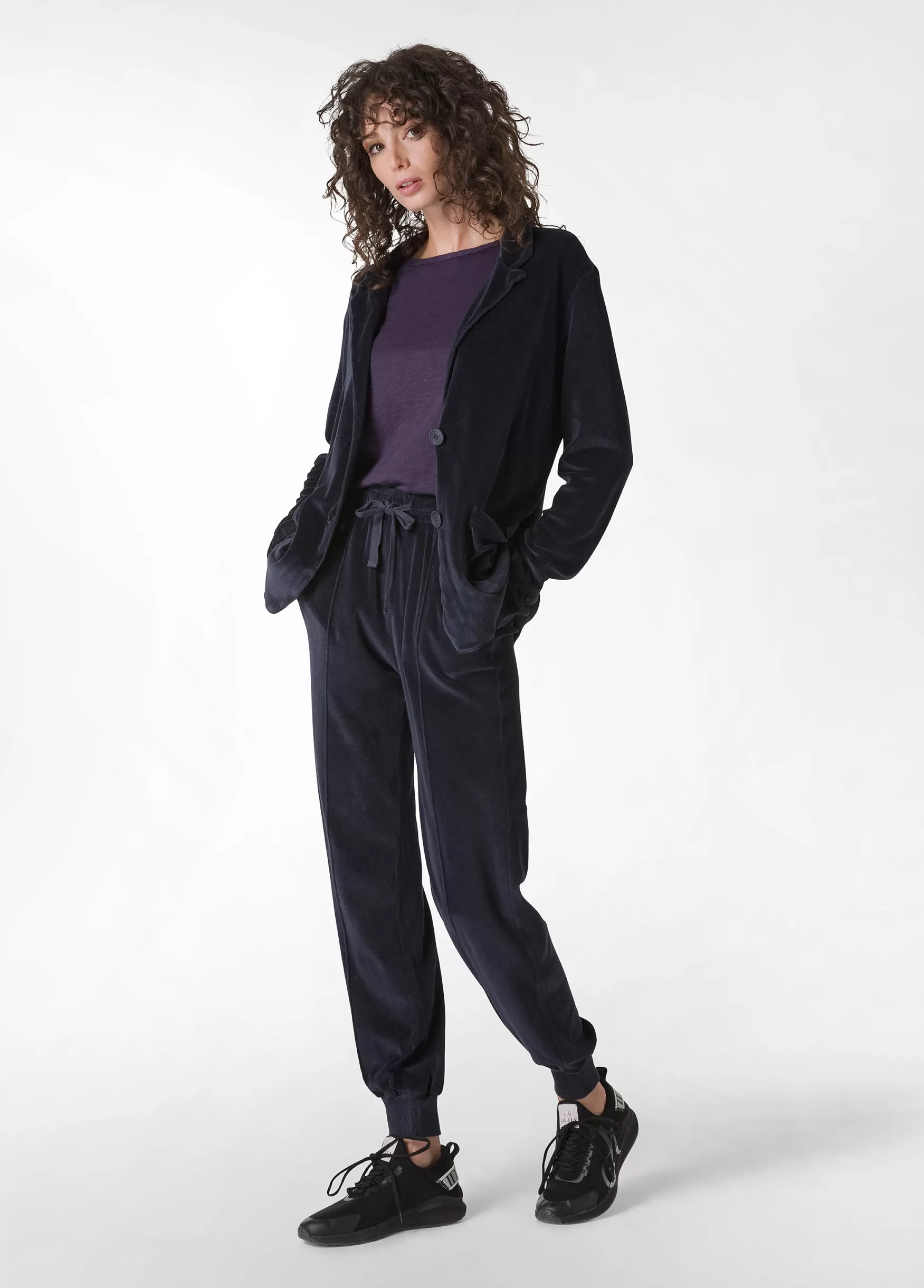 Discount DEHA Chenille Lounge Jogger Blue Blue Night