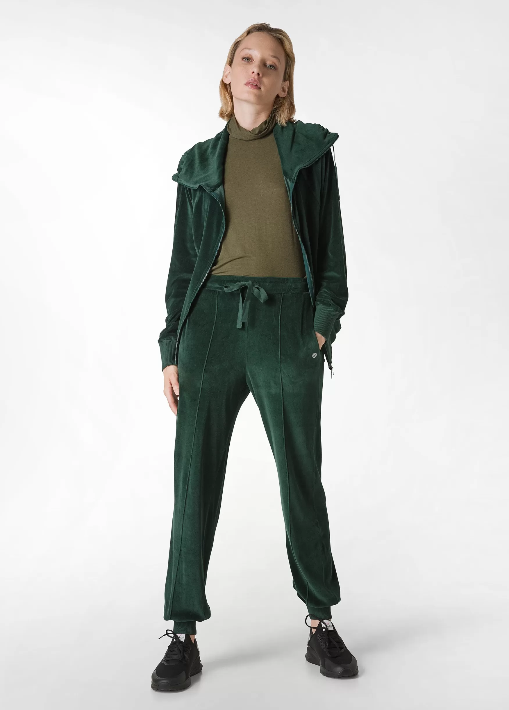 Flash Sale DEHA Chenille Lounge Jogger Green Forest Green