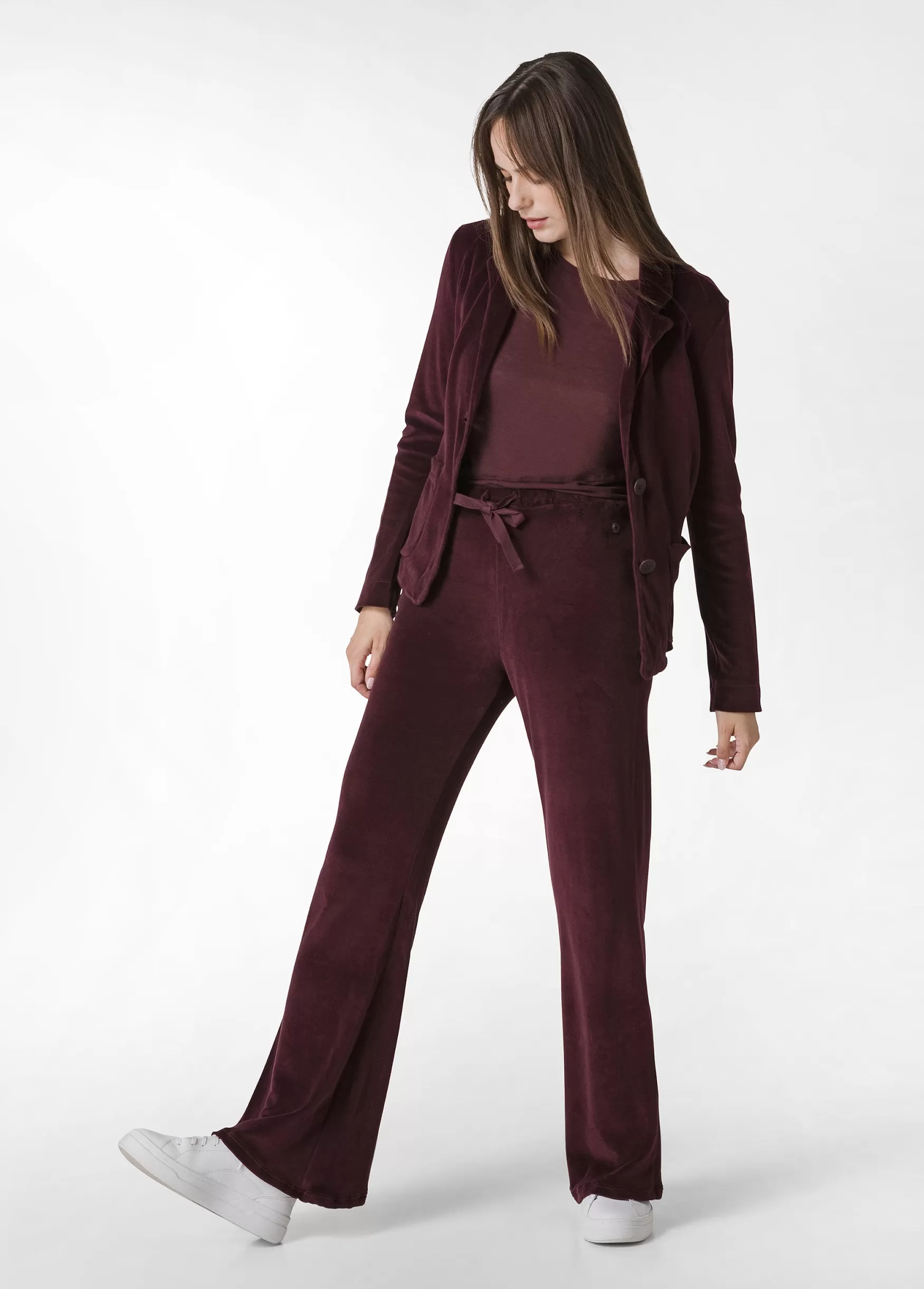 Shop DEHA Chenille Lounge Pants Red Tibetan Red