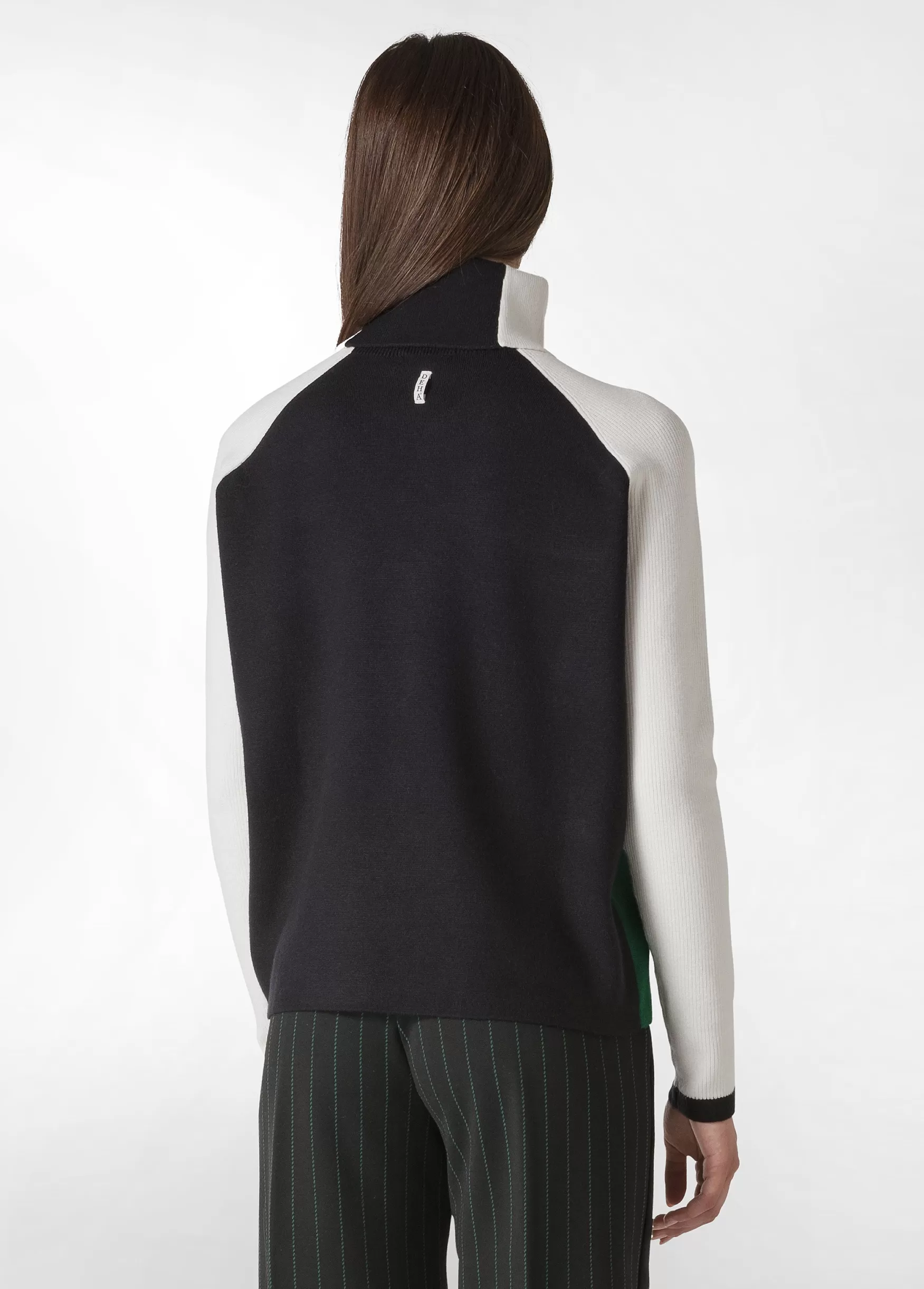 Online DEHA Color Block Pullover Green Grass Green
