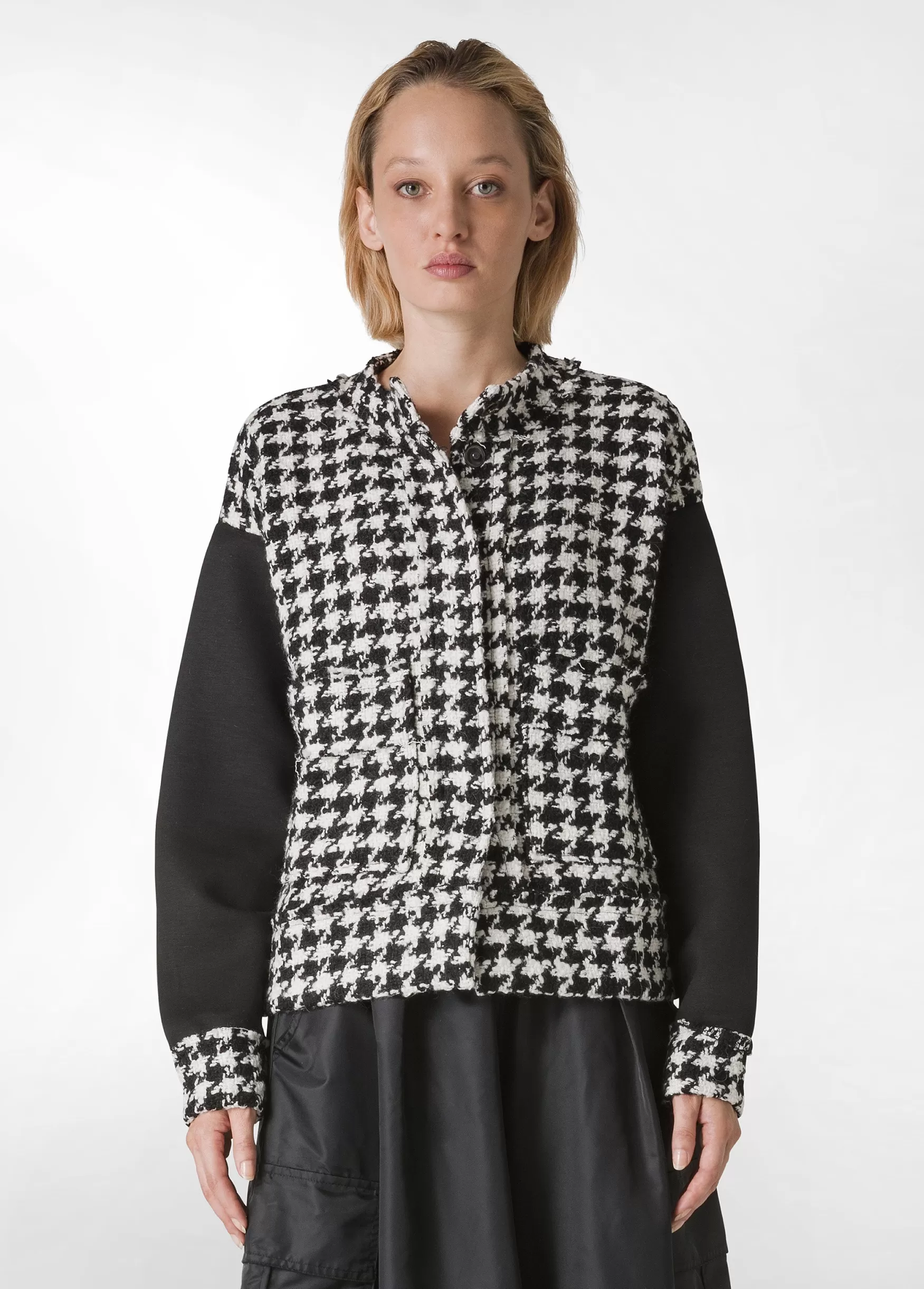 New DEHA Combined Tweed Jacket Black
