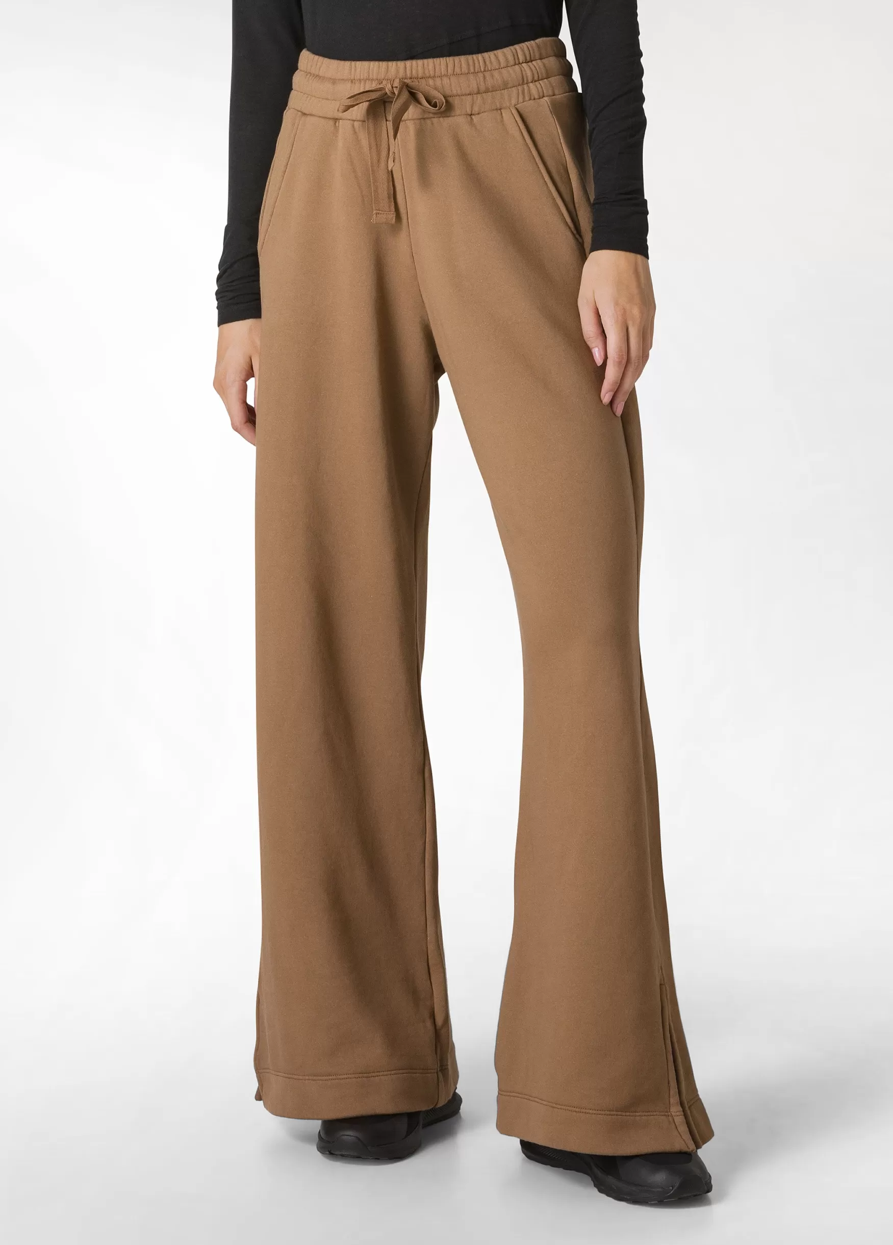Cheap DEHA Comfort Slit Sweatpants Brown Biscuit Brown