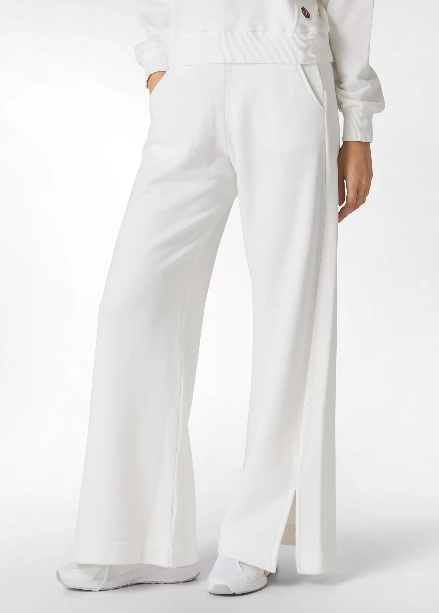 Shop DEHA Comfort Slit Sweatpants White Milk White