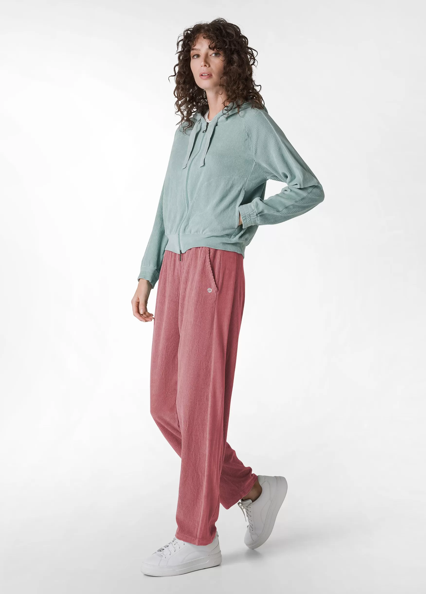 Shop DEHA Corduroy Chenille Pants Pink Deco' Rose