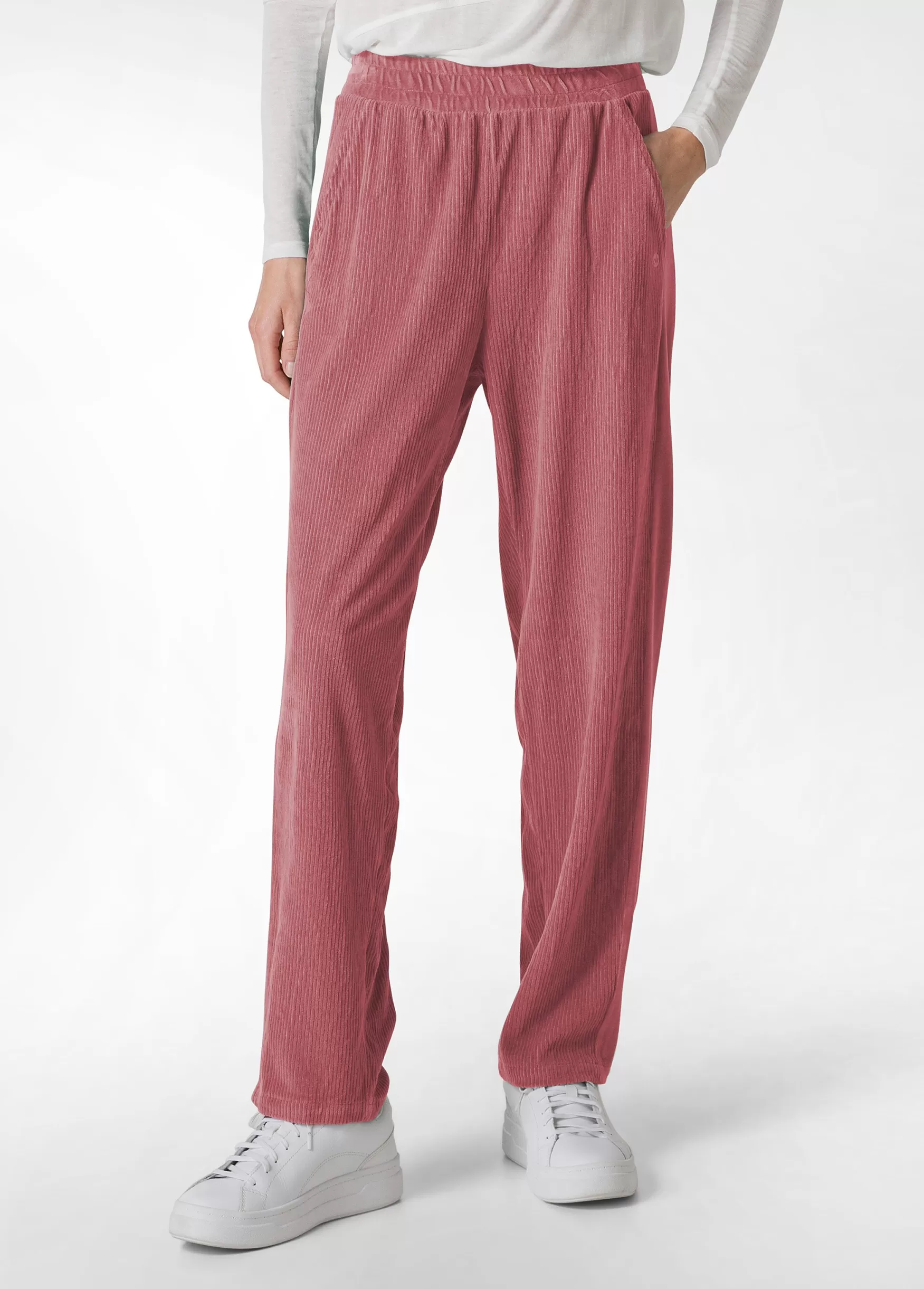 Shop DEHA Corduroy Chenille Pants Pink Deco' Rose