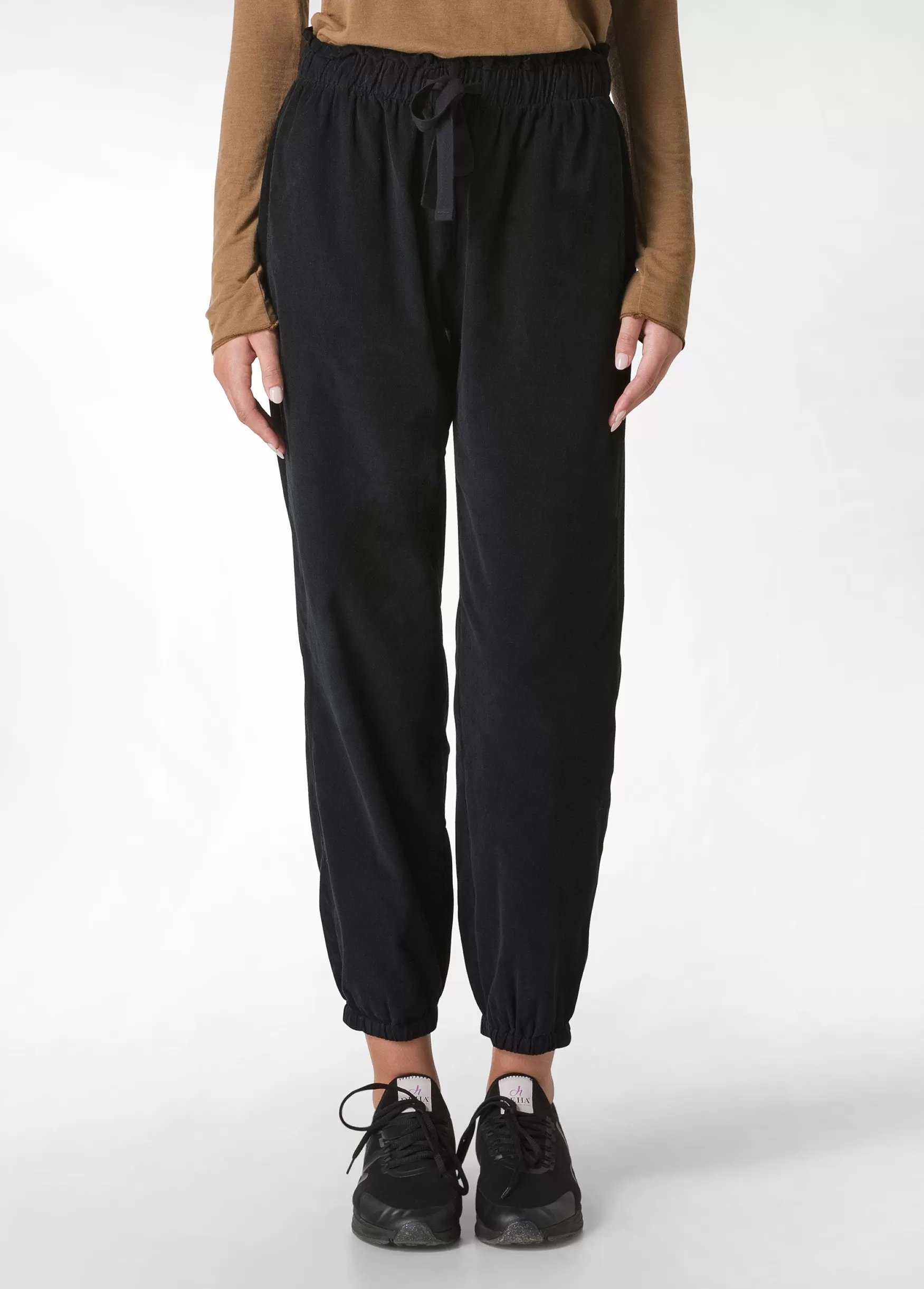 Hot DEHA Corduroy Jogger Pants Black