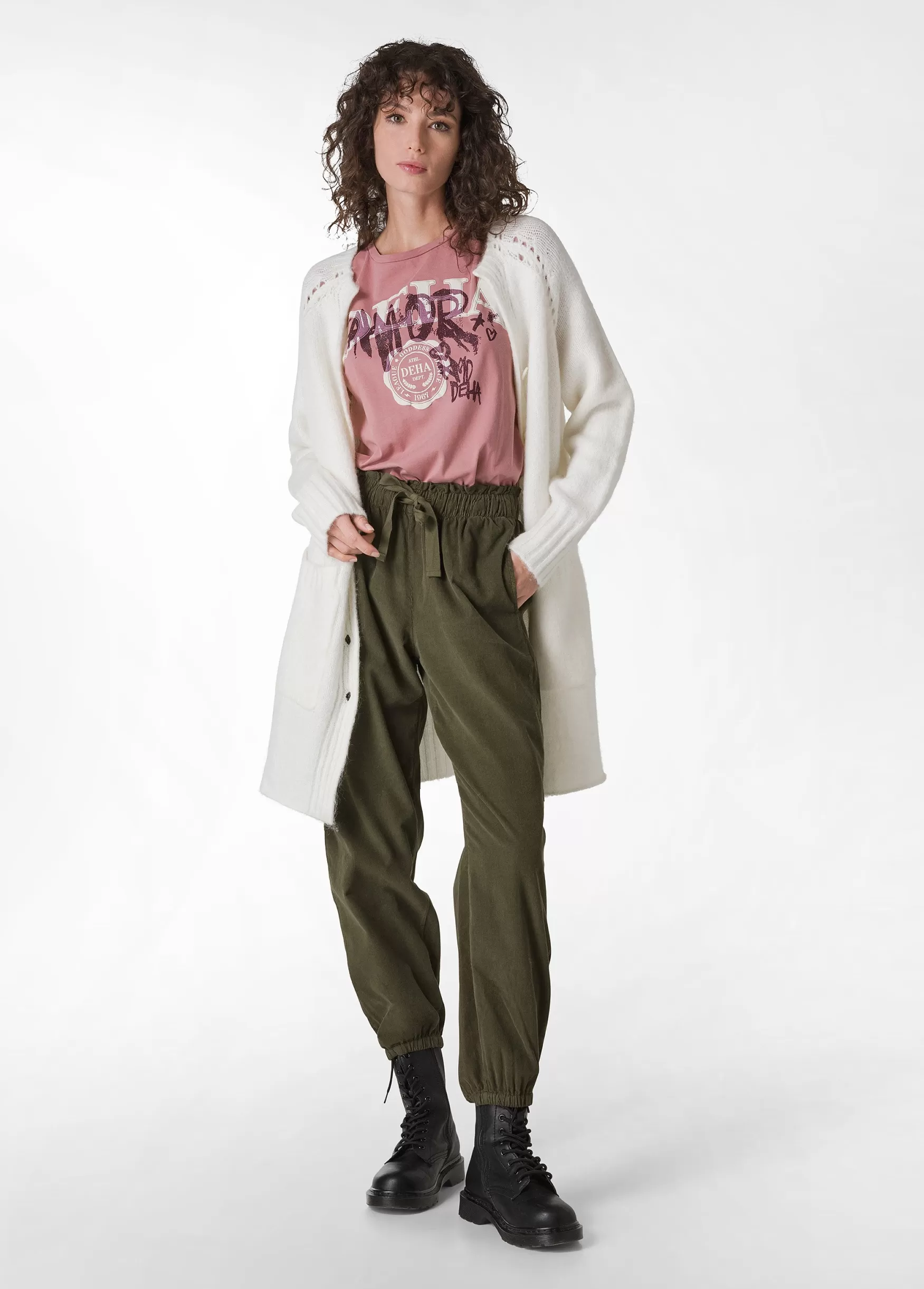 Flash Sale DEHA Corduroy Jogger Pants Green Olive Green