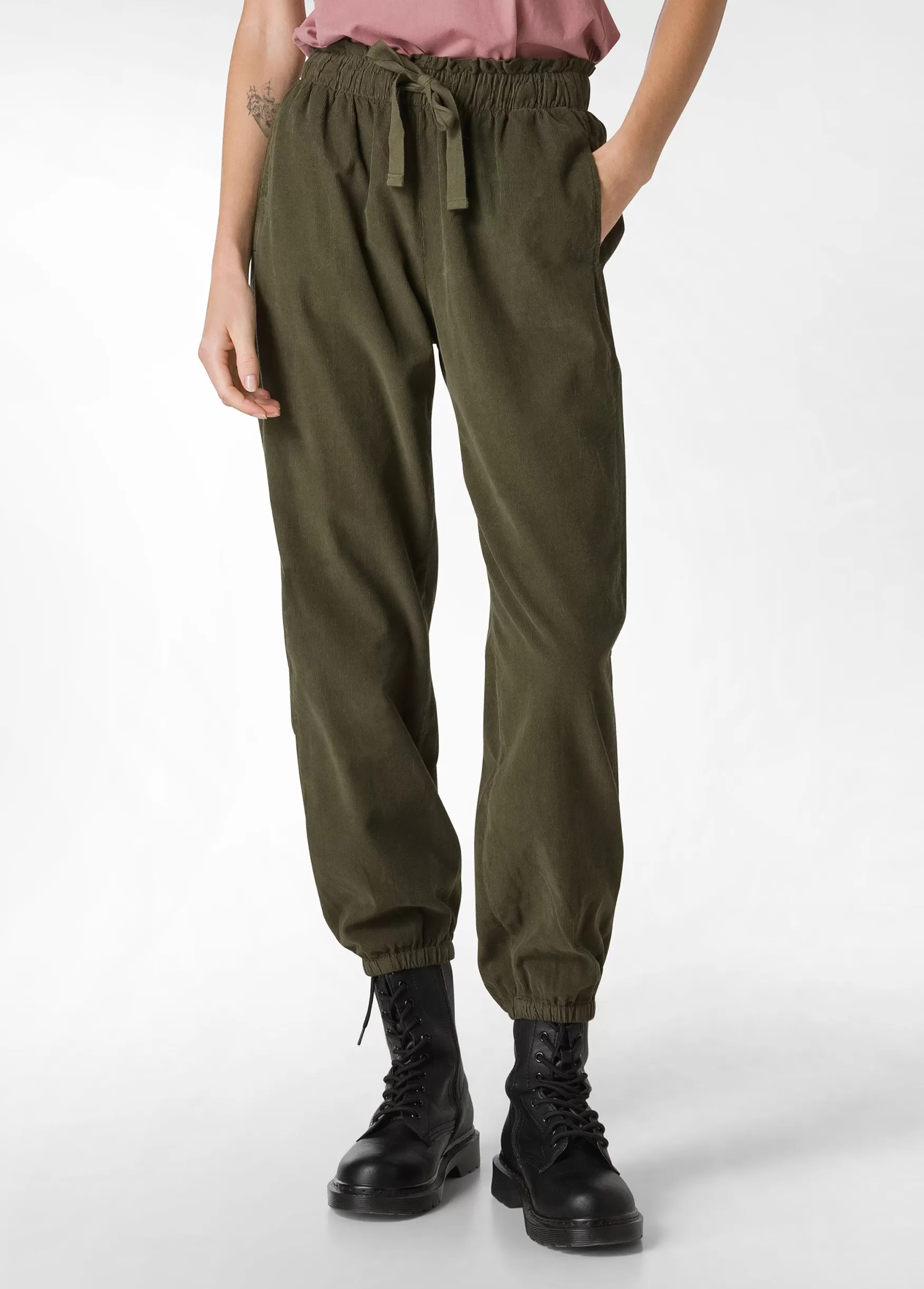 Flash Sale DEHA Corduroy Jogger Pants Green Olive Green