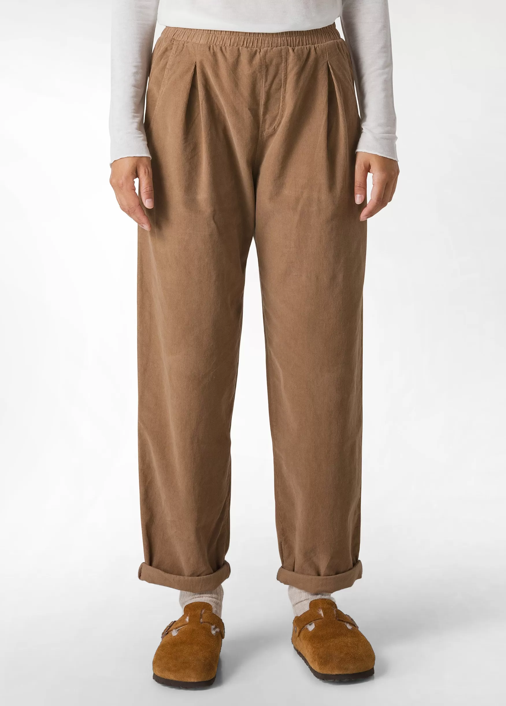 Outlet DEHA Corduroy Relaxed Pants Brown Biscuit Brown