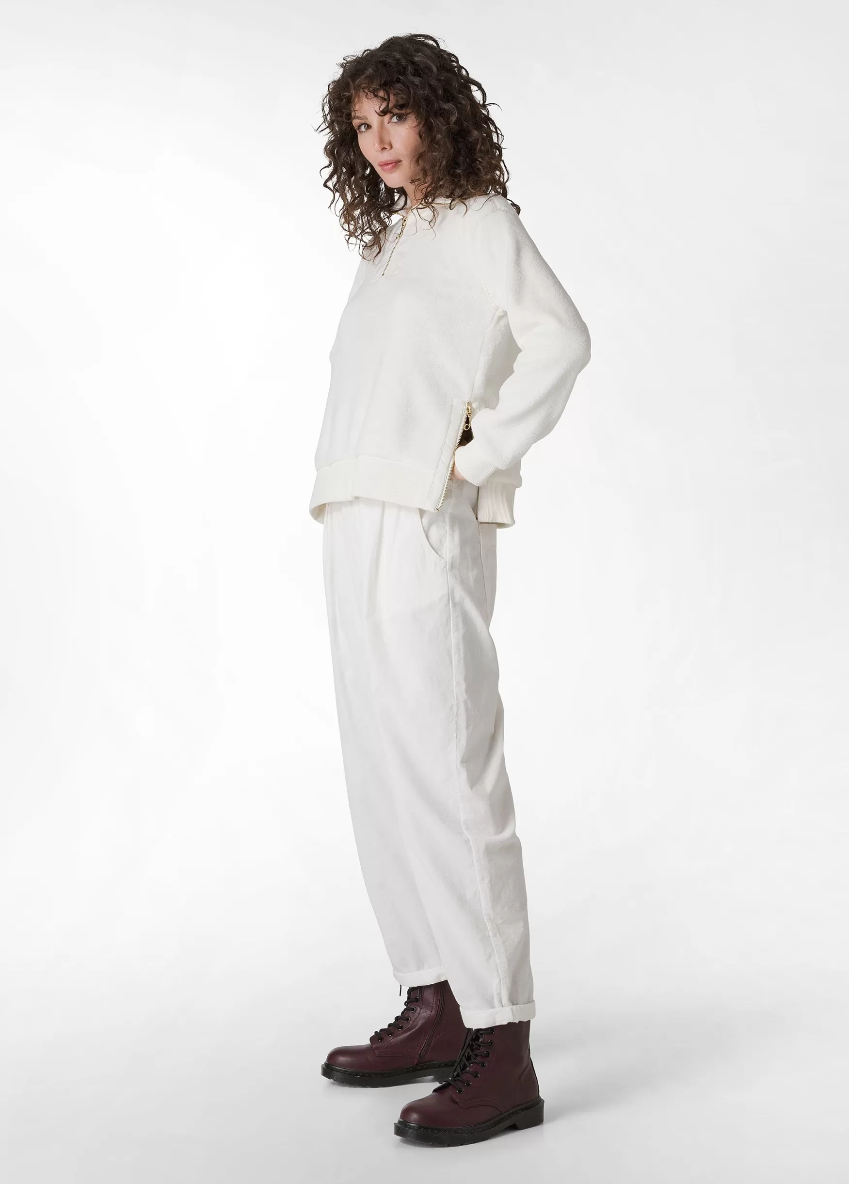 Best Sale DEHA Corduroy Relaxed Pants White Milk White