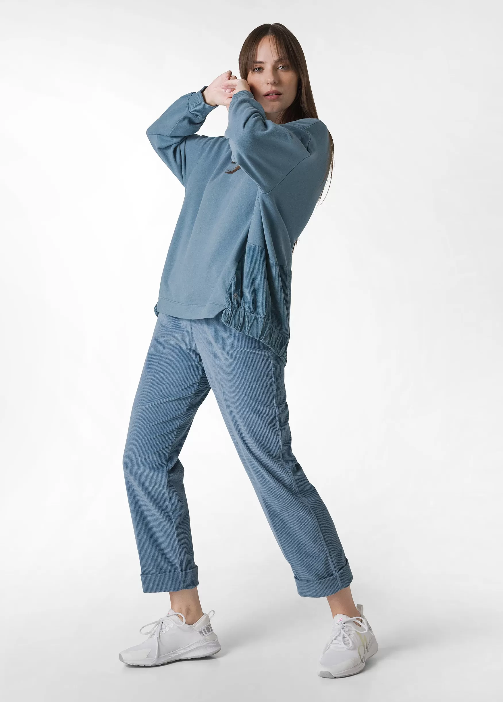 Best DEHA Corduroy Straight Pants Blue Midblue