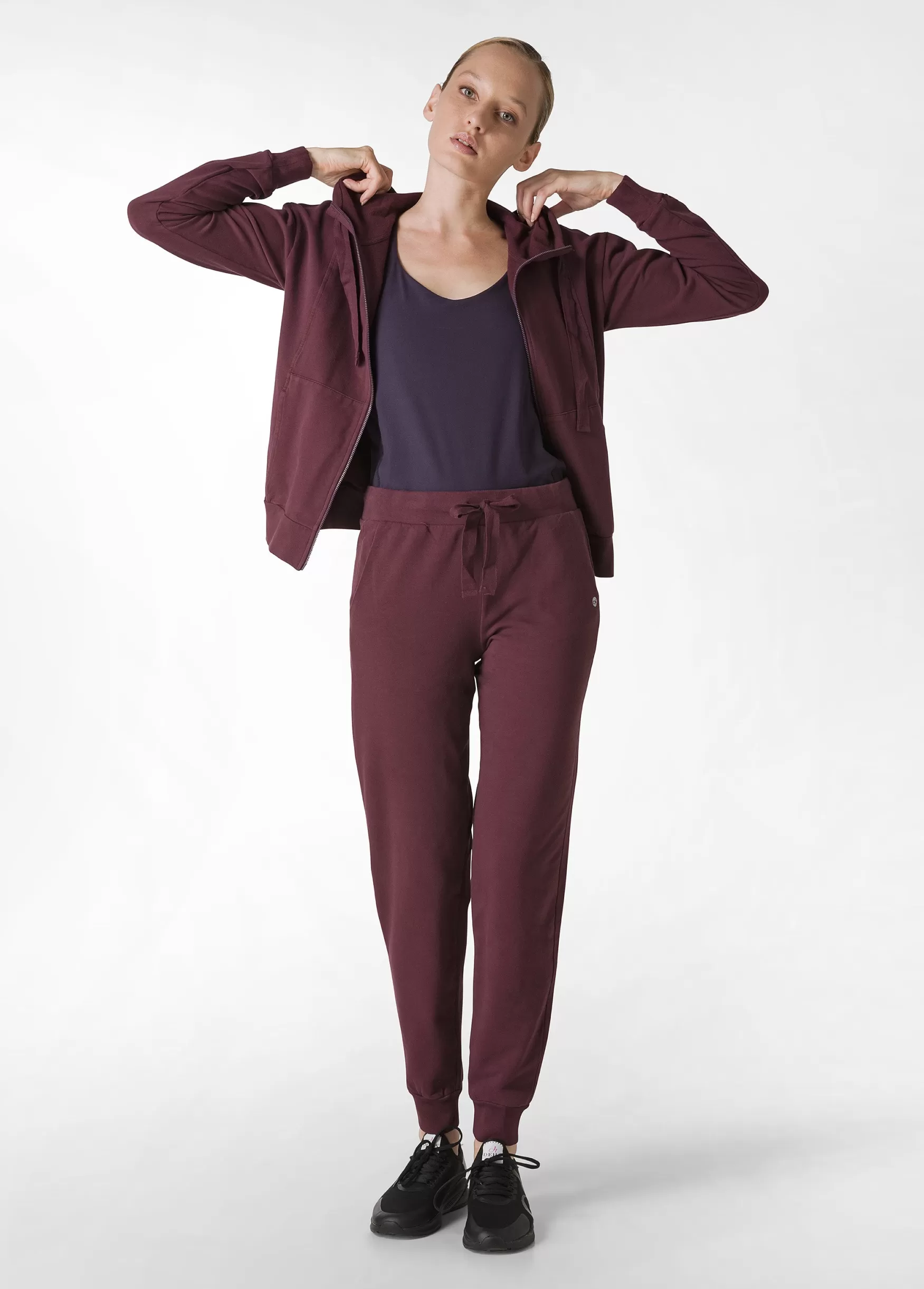 Outlet DEHA Core Jogger Cuffed Sweatpants Red Tibetan Red