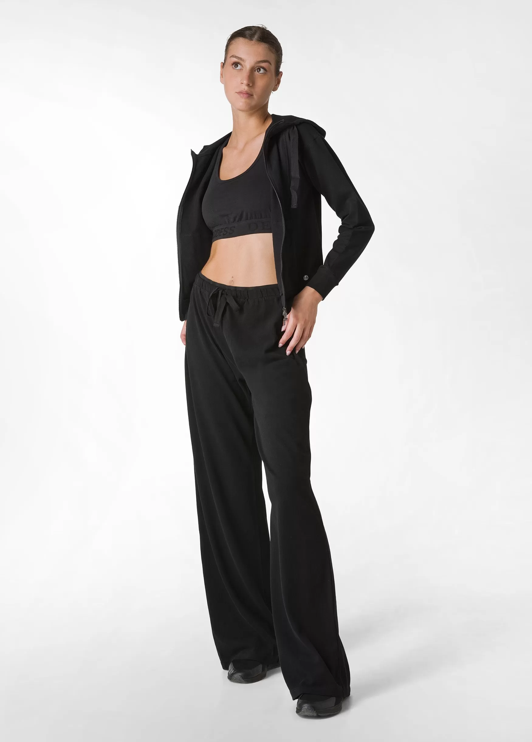 Store DEHA Core Wide Leg Jersey Pants Purple Aubergine Violet