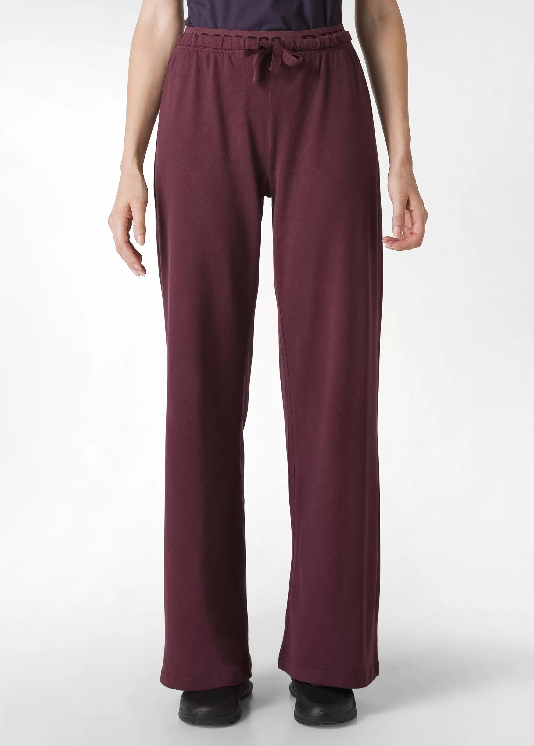 Online DEHA Core Wide Leg Jersey Pants Red Tibetan Red