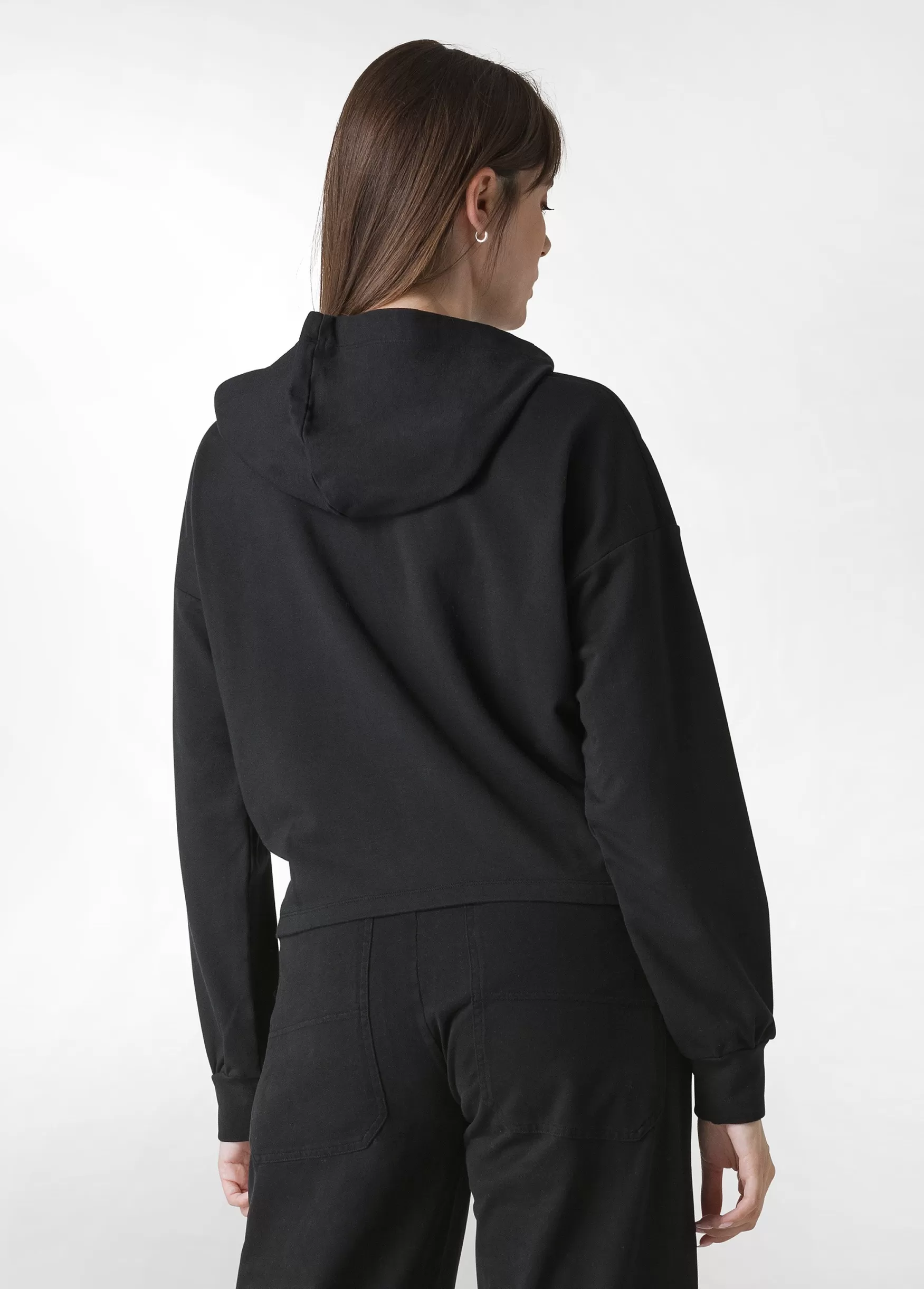 Store DEHA Cosy Knotted Hoodie Black