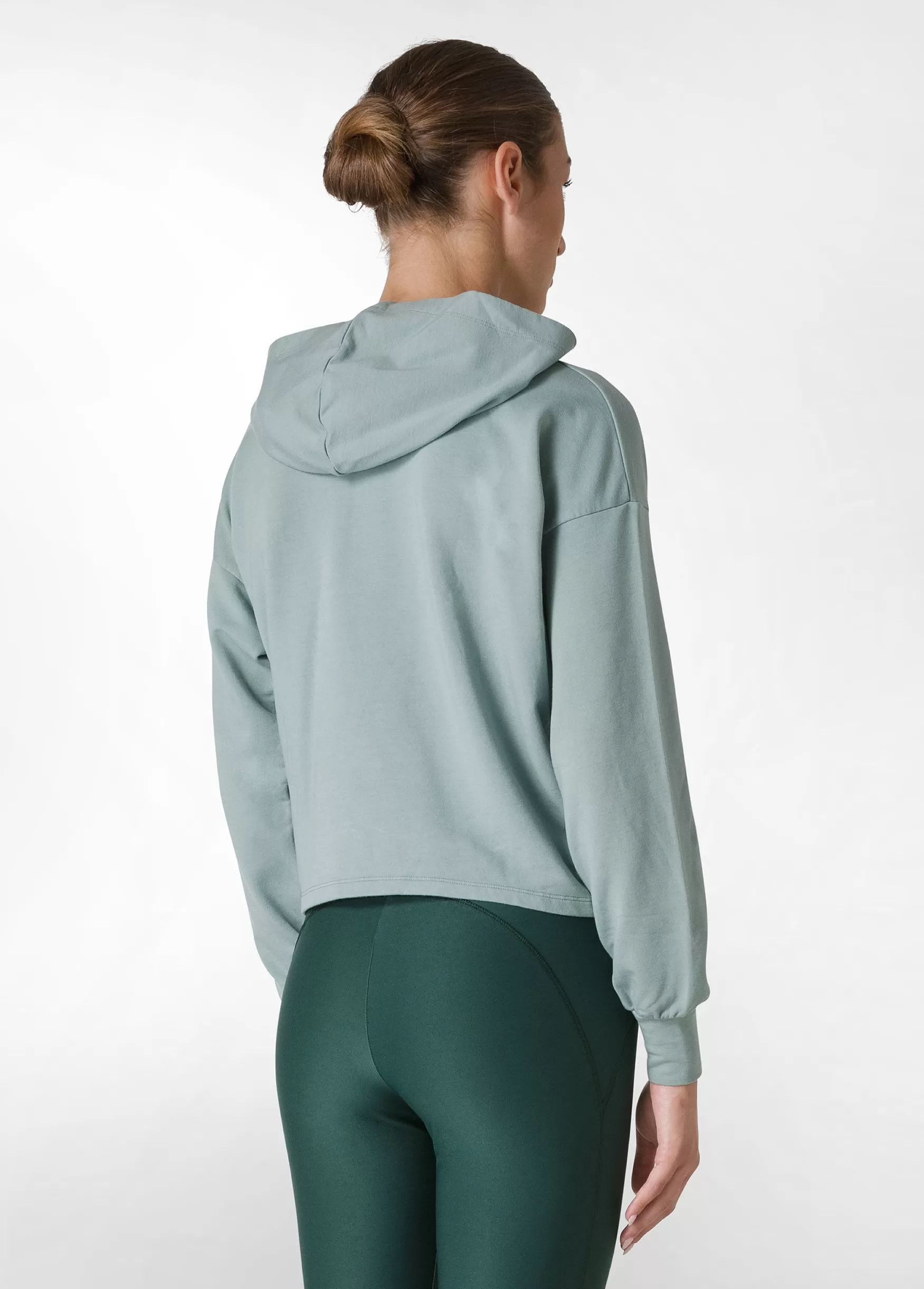 Outlet DEHA Cosy Knotted Hoodie Green Sage Green