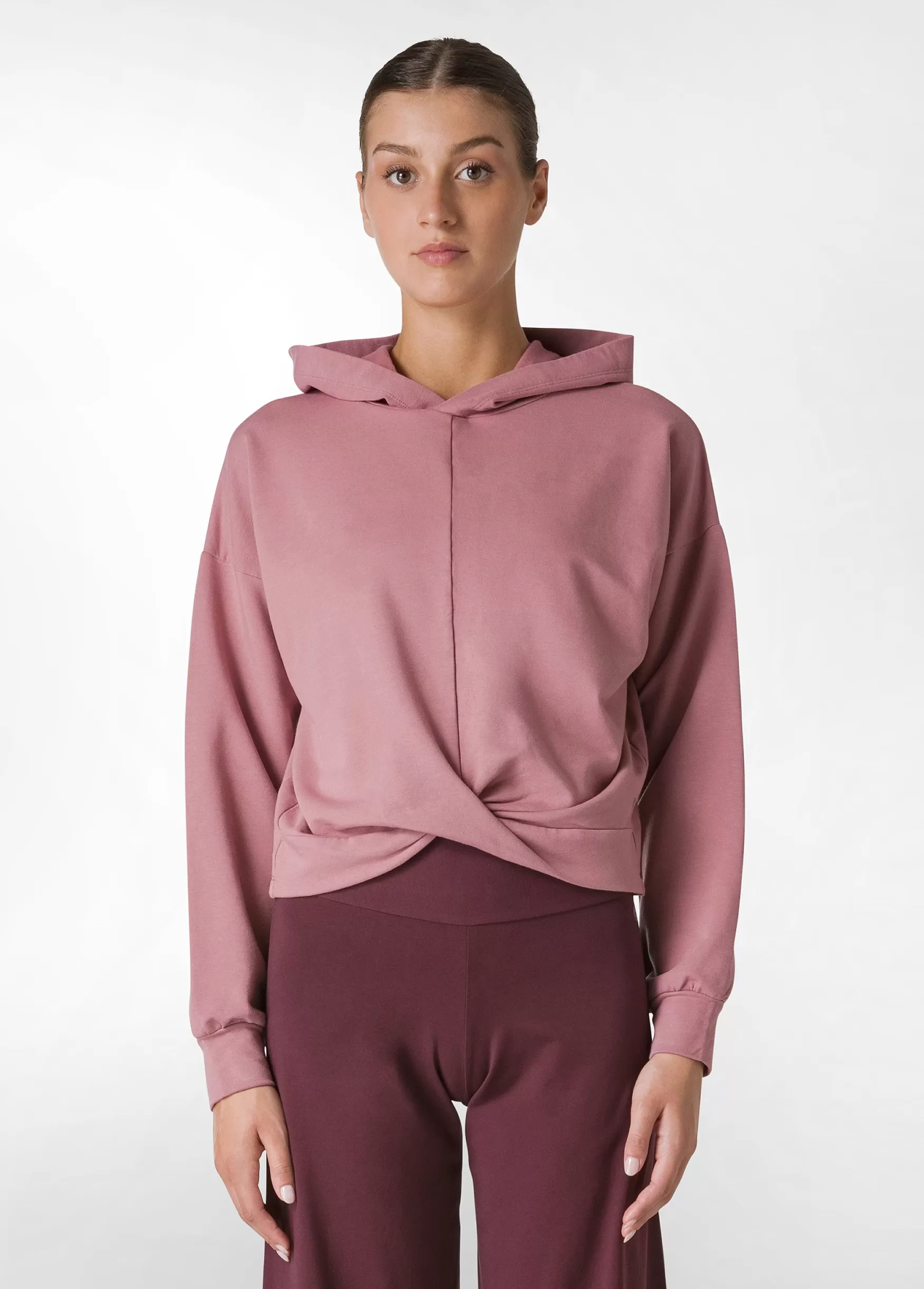 Best Sale DEHA Cosy Knotted Hoodie Pink Deco' Rose