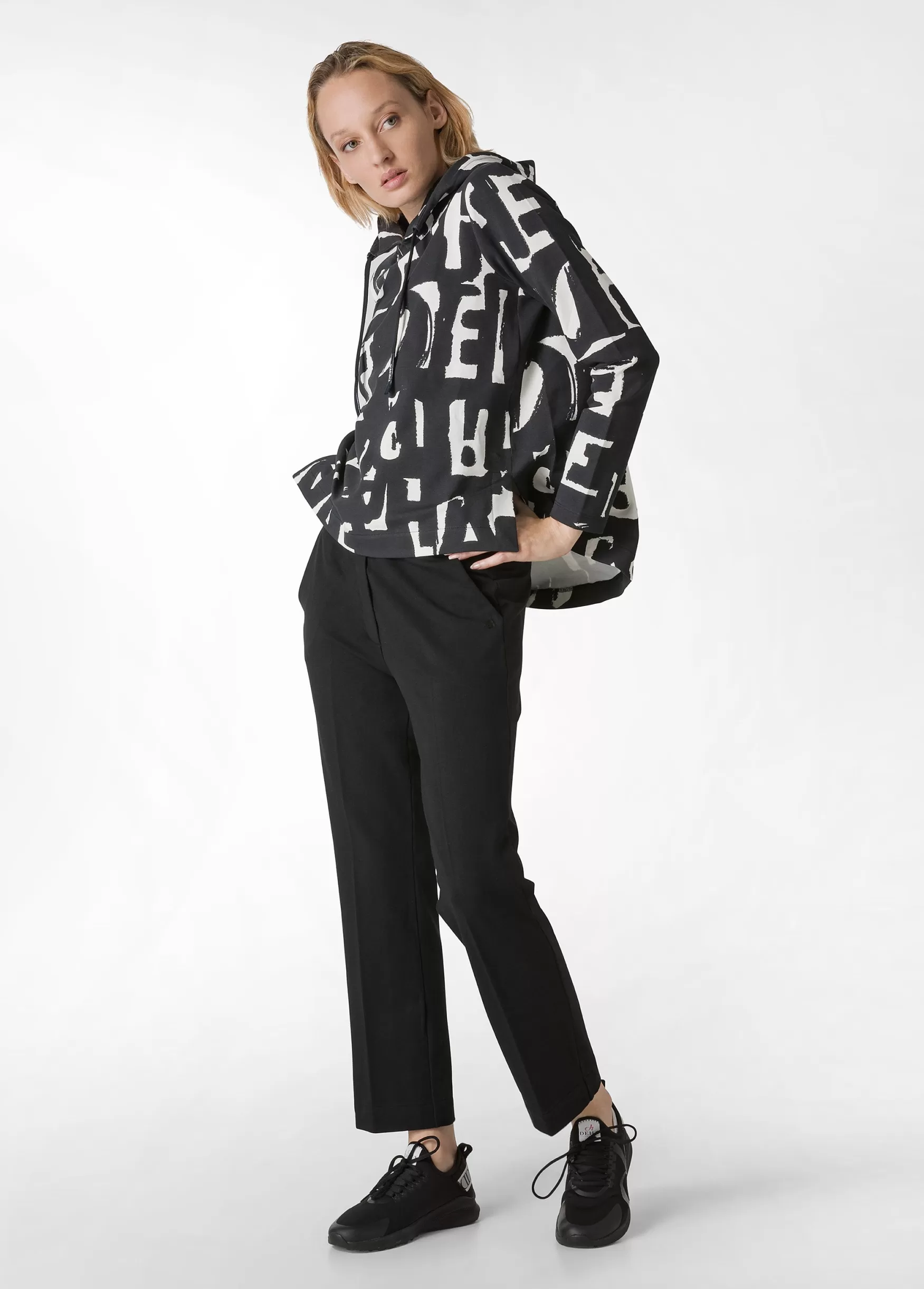Hot DEHA Cosy Straigh Pants Black