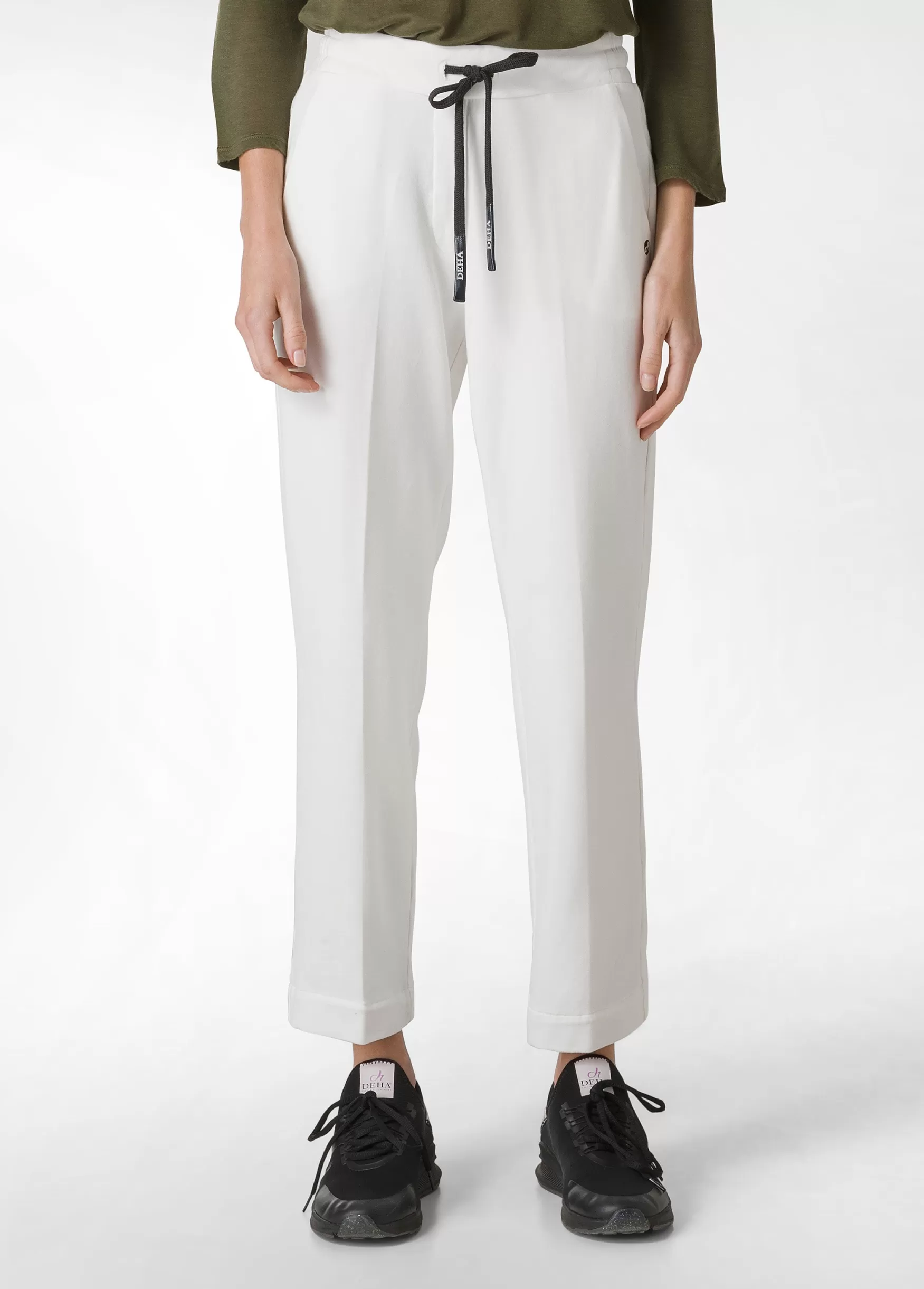 Store DEHA Cosy Straigh Pants White Milk White