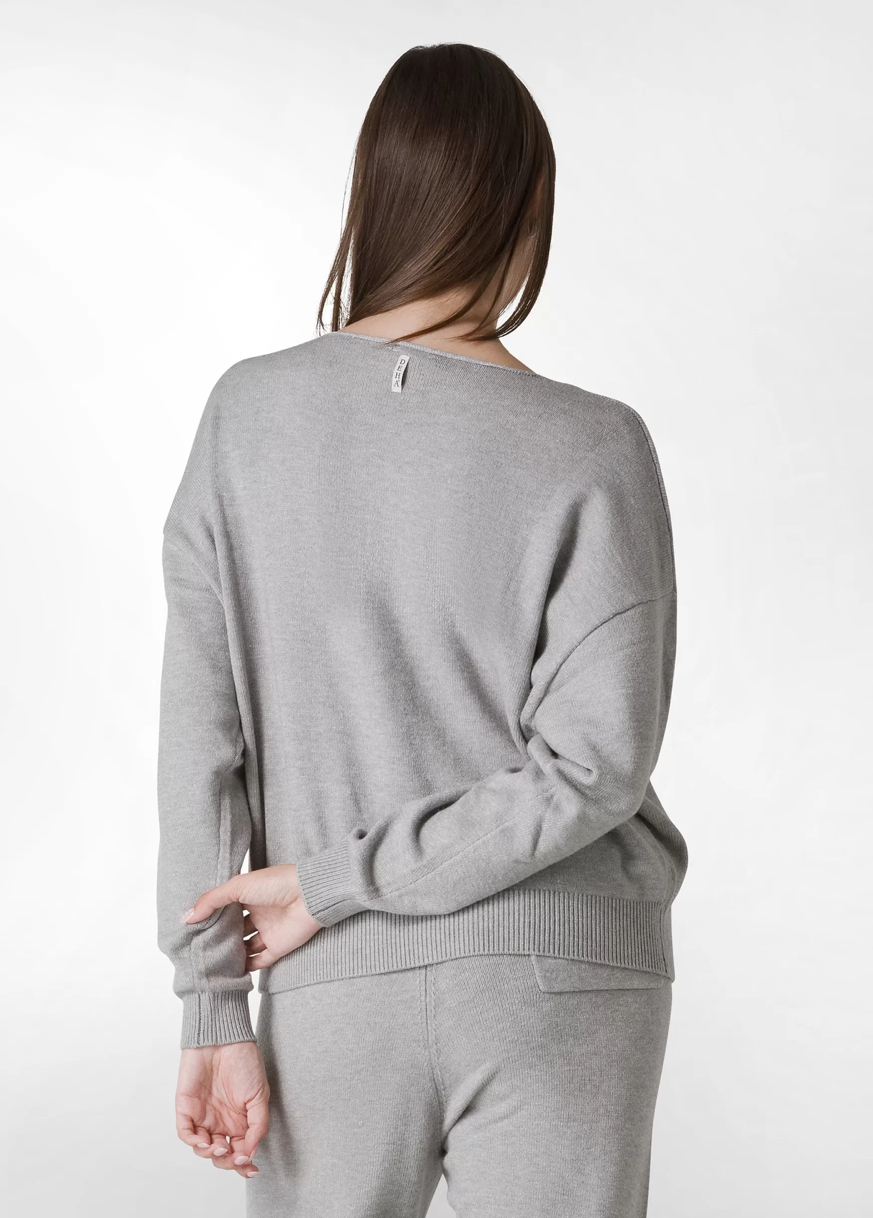 Cheap DEHA Crewneck Sweater Grey Grey Melange