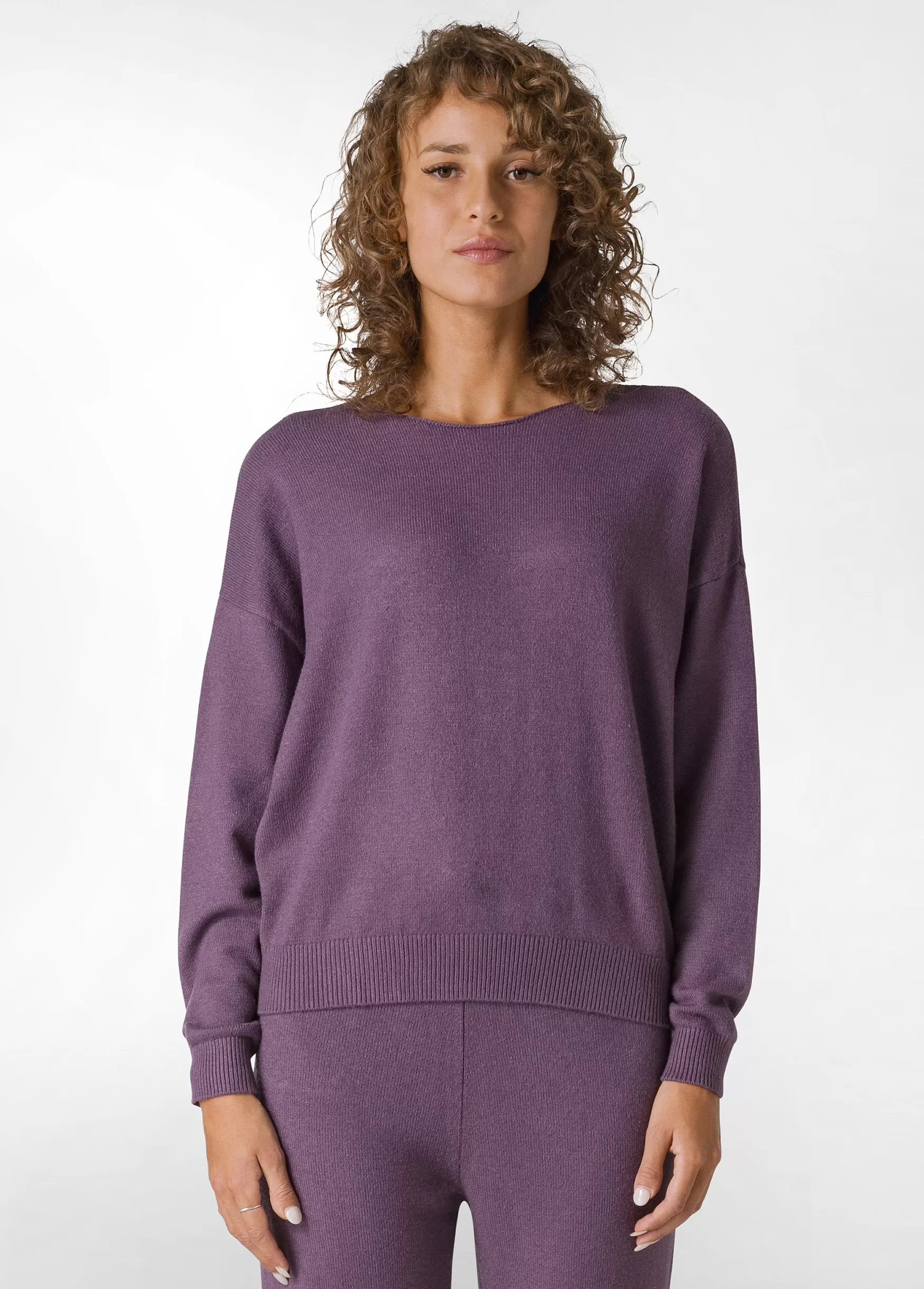 Flash Sale DEHA Crewneck Sweater Purple Purple Violet