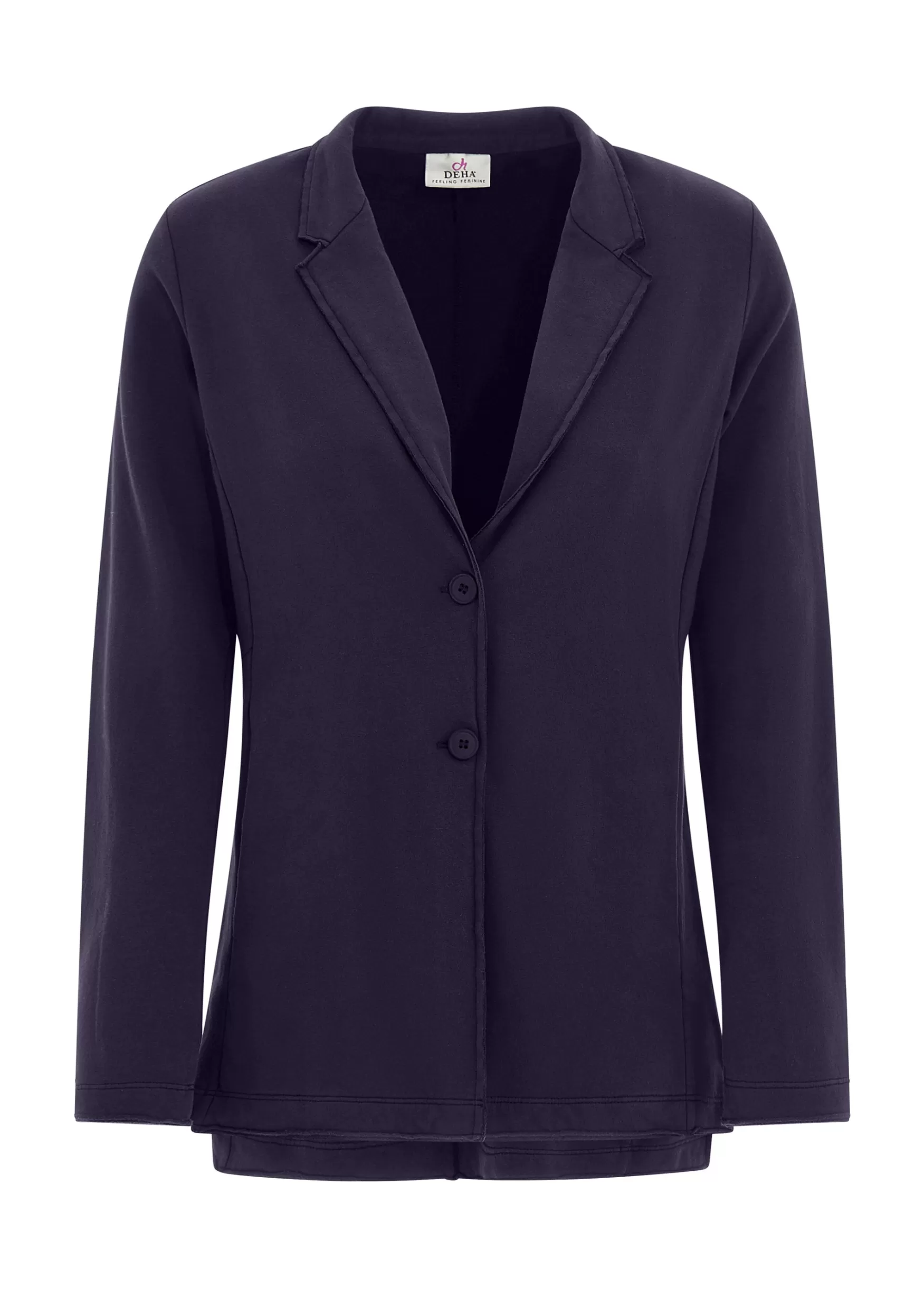 Hot DEHA Fleece Blazer Purple Aubergine Violet
