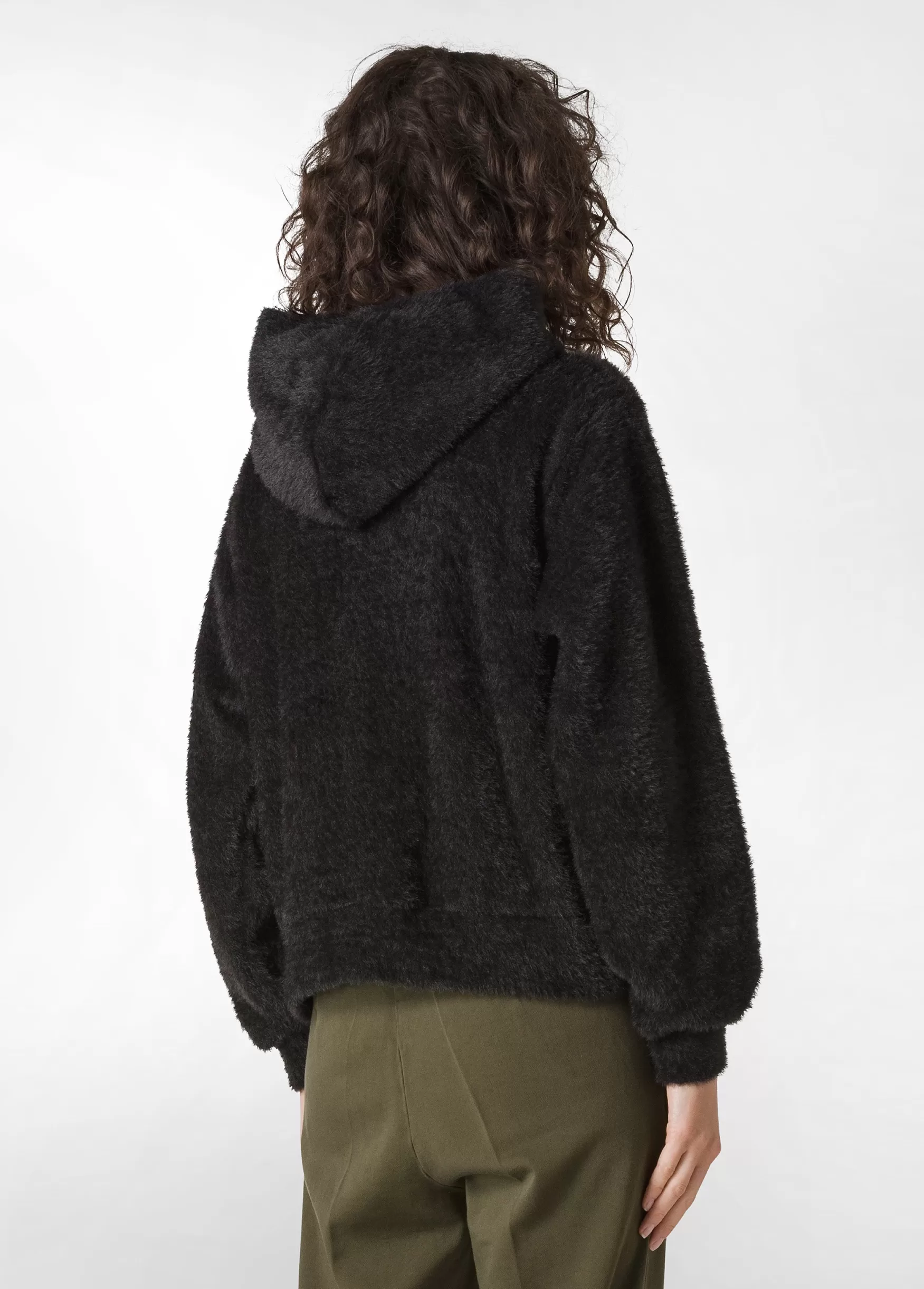Best Sale DEHA Fluffy Hoodie Black