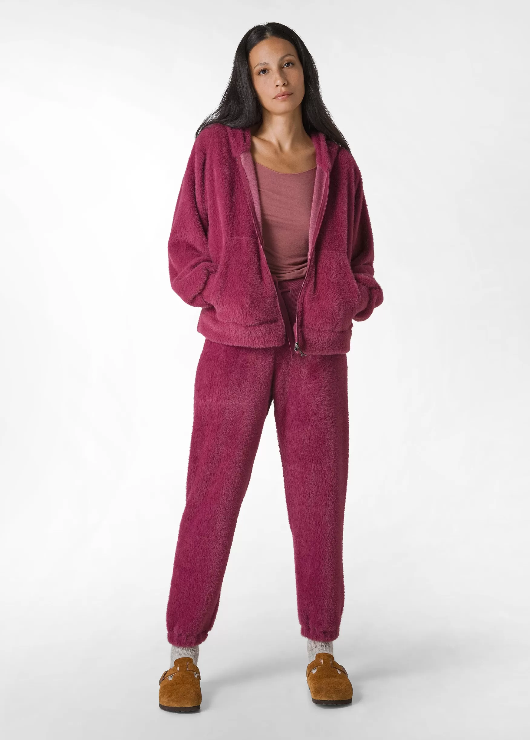 Best DEHA Fluffy Jogger Pants Purple Vinaccia