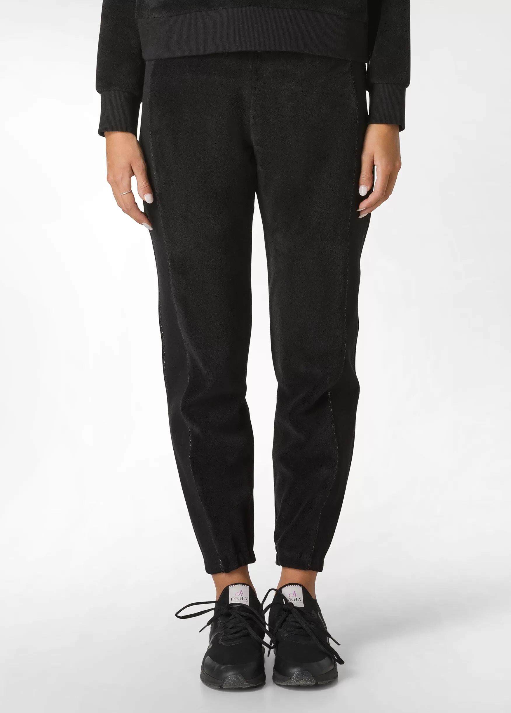 Hot DEHA Fluffy Polar Jogger Black