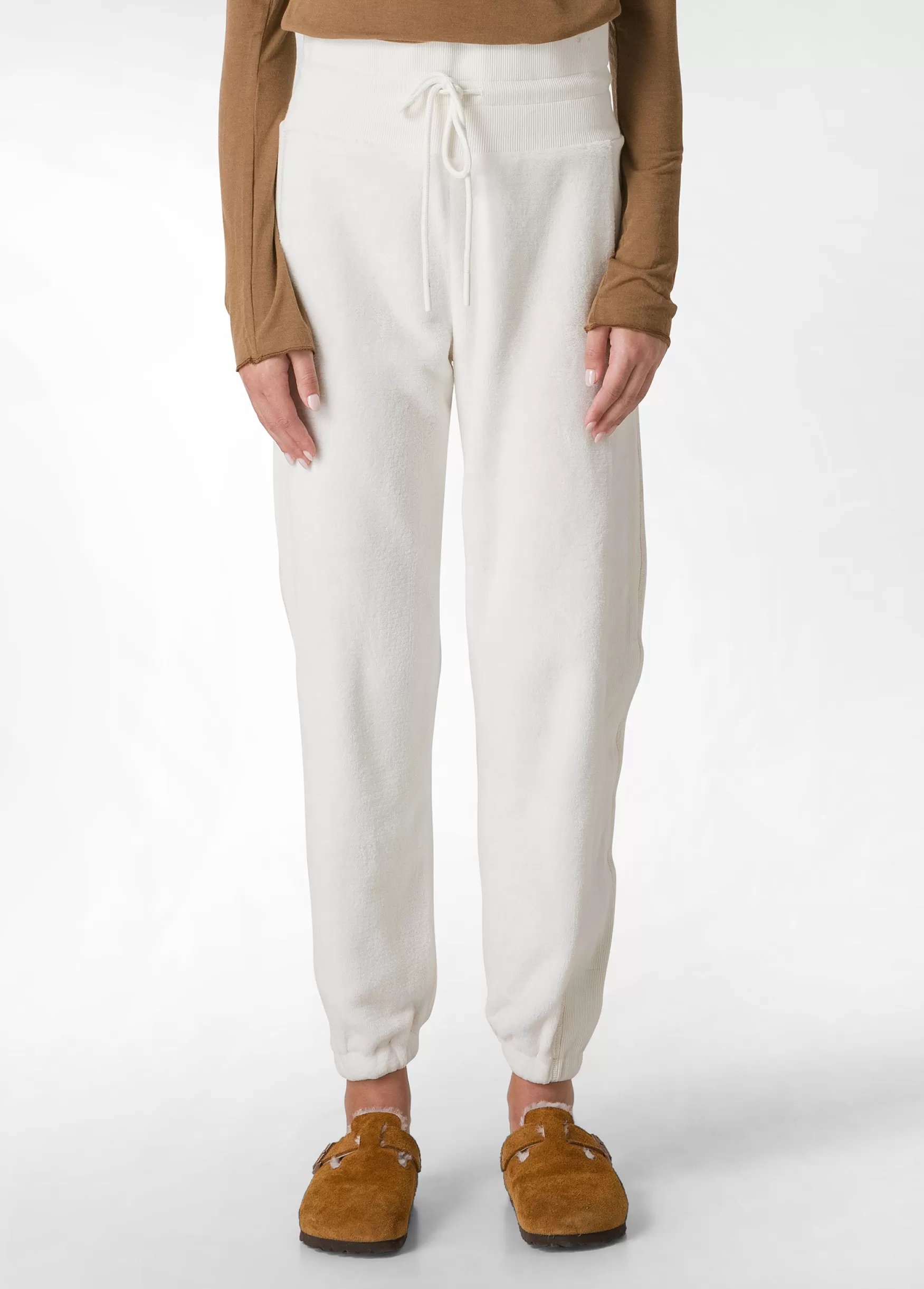 Outlet DEHA Fluffy Polar Jogger White Milk White